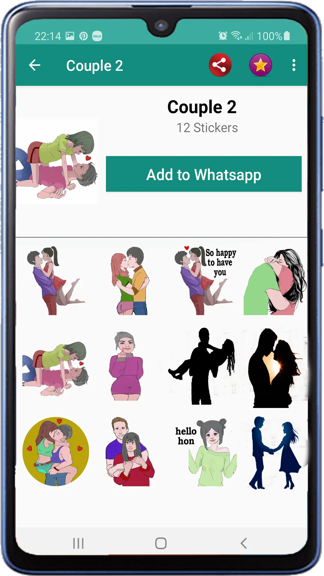 Love Stickers For Whatsapp | Indus Appstore | Screenshot