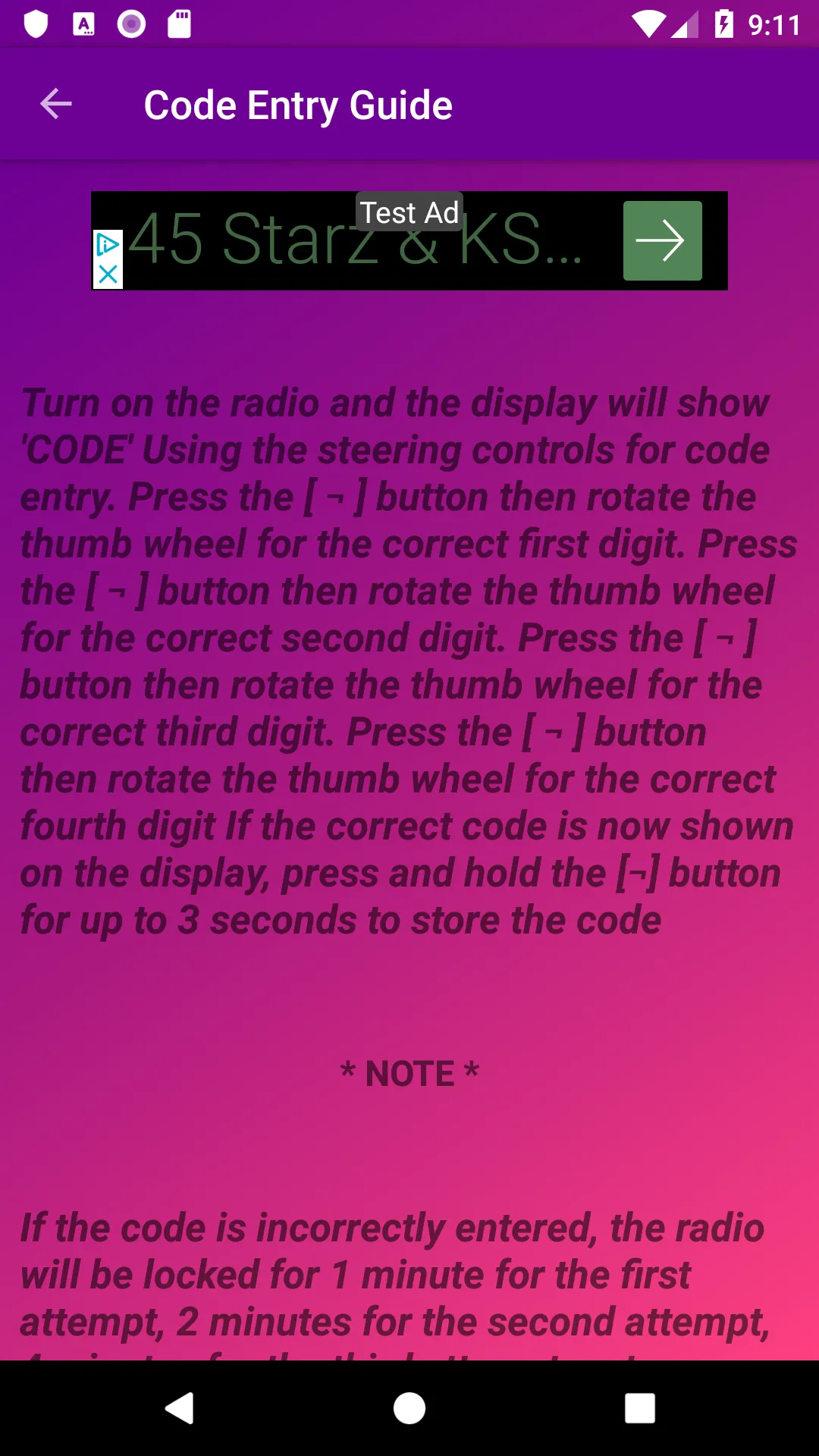 Renault Radio Code Calculator | Indus Appstore | Screenshot