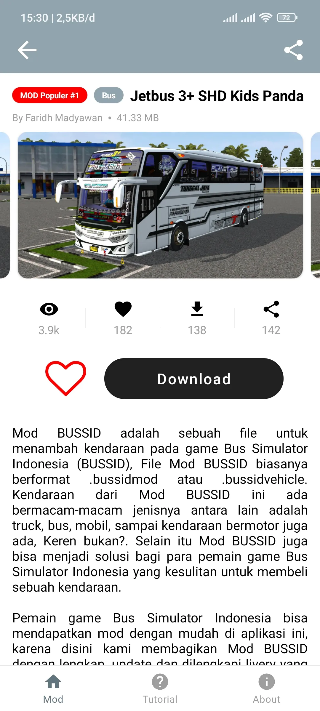 Mod BUSSID Jetbus 3+ SHD STJ | Indus Appstore | Screenshot