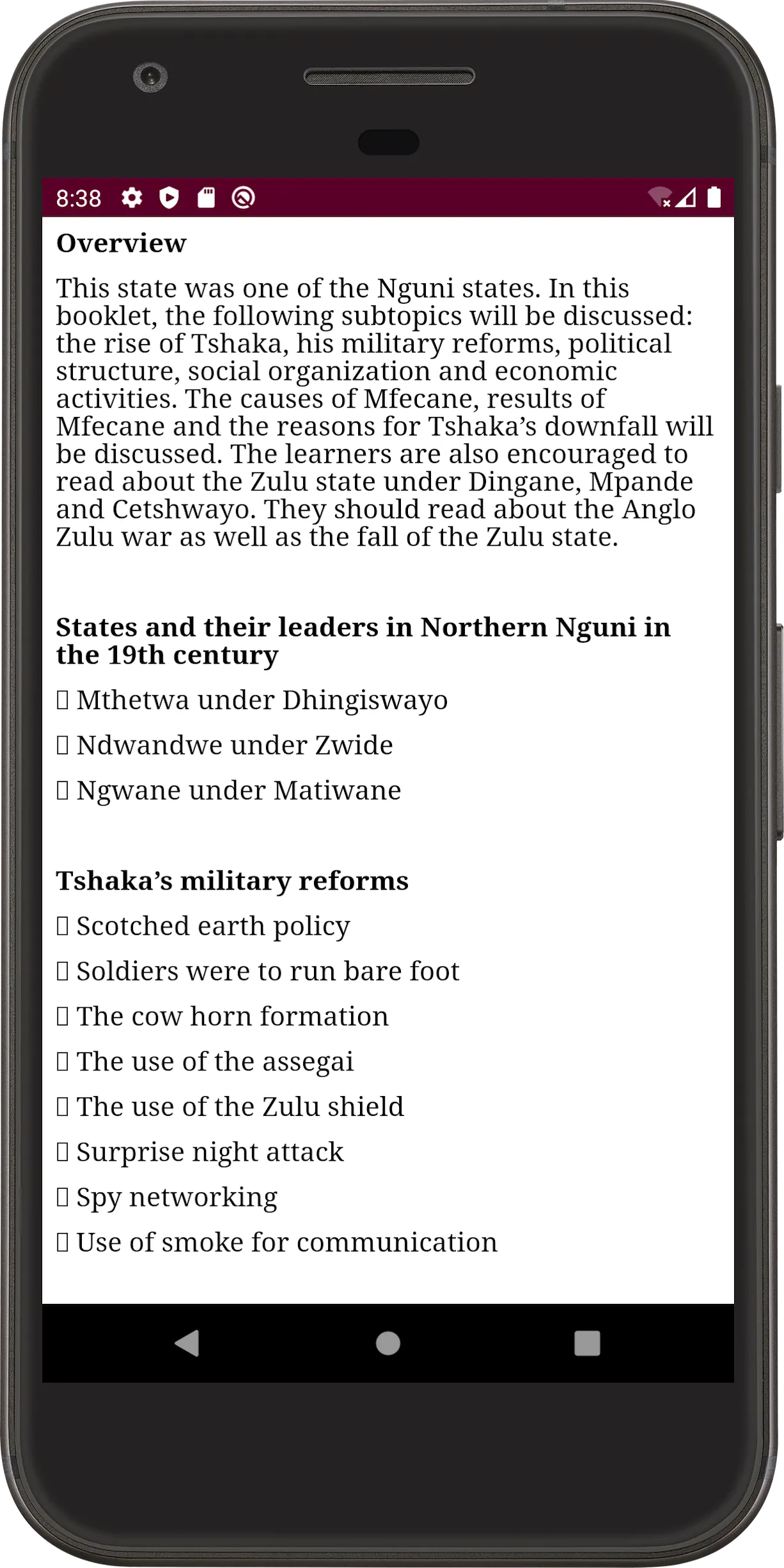 Zimsec History | Indus Appstore | Screenshot