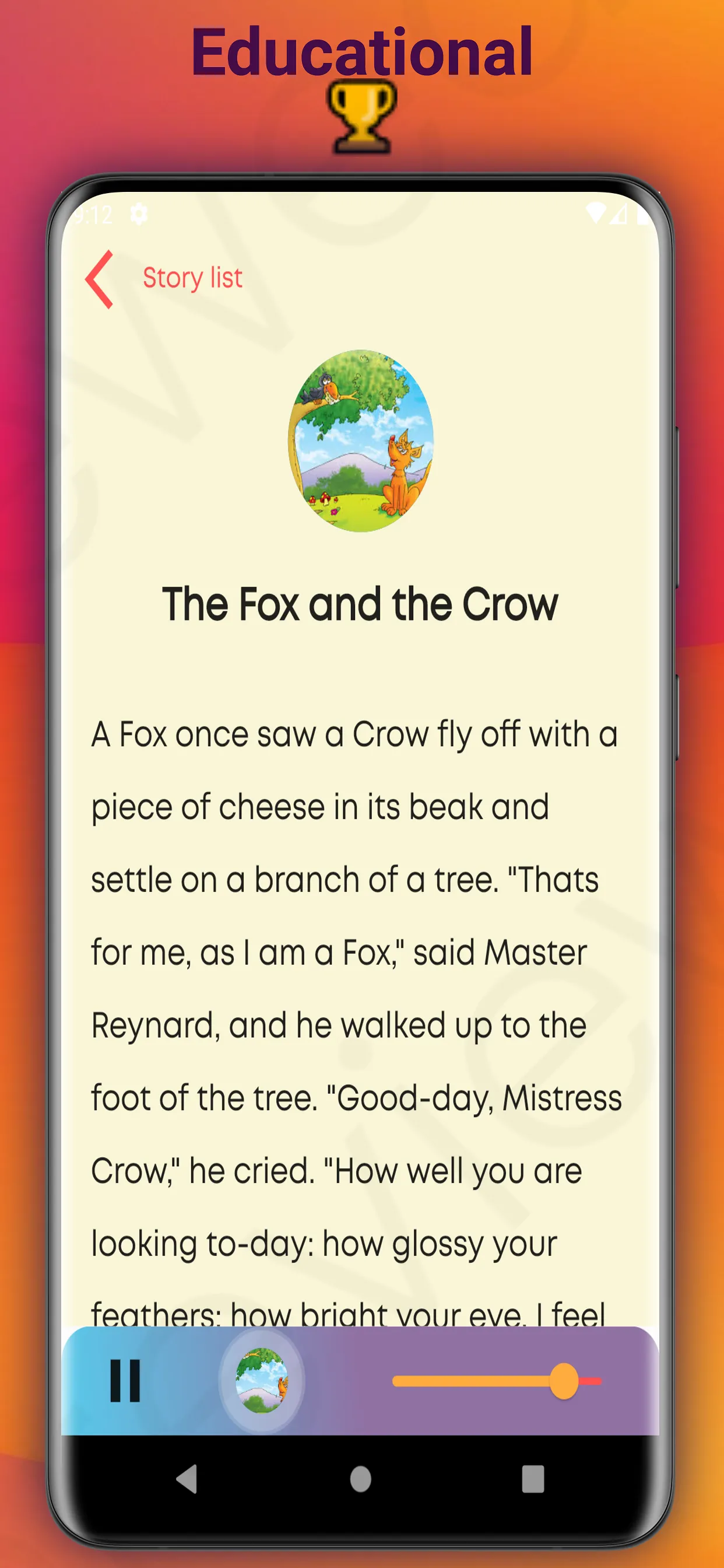 Aesop Fables : Listen & Read | Indus Appstore | Screenshot