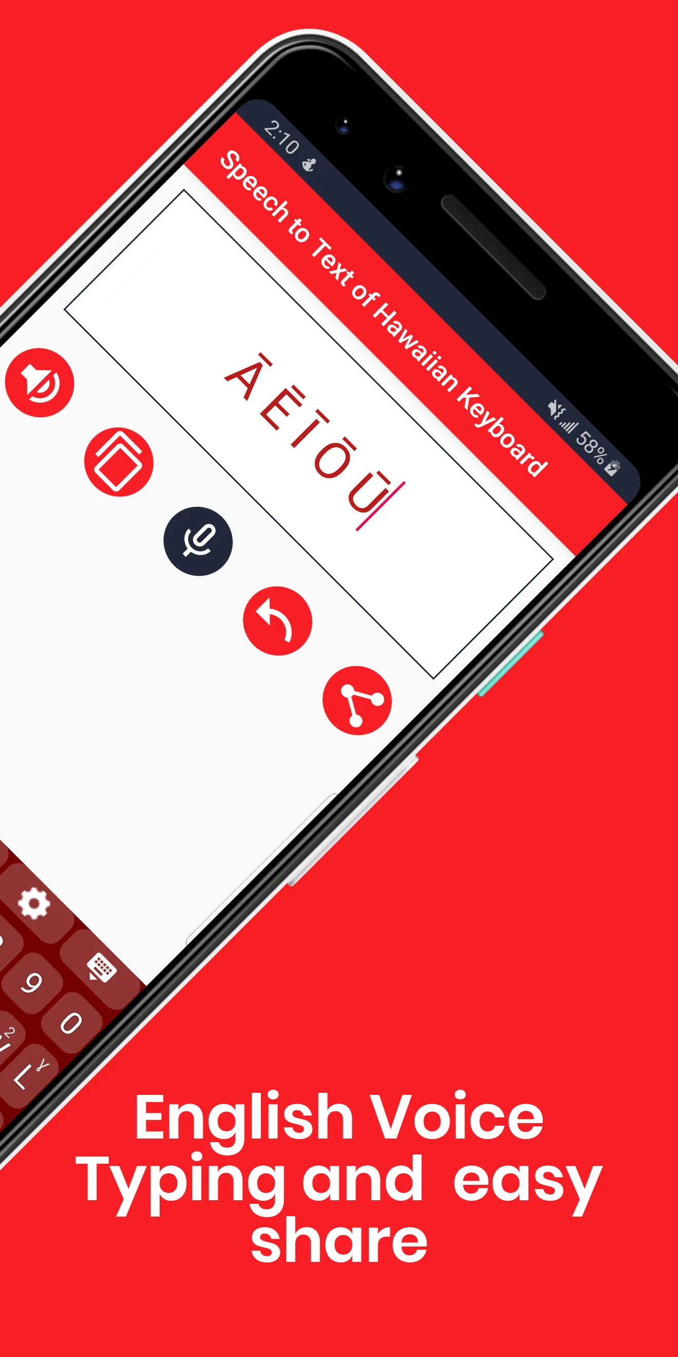 Hawaiian English Keyboard | Indus Appstore | Screenshot