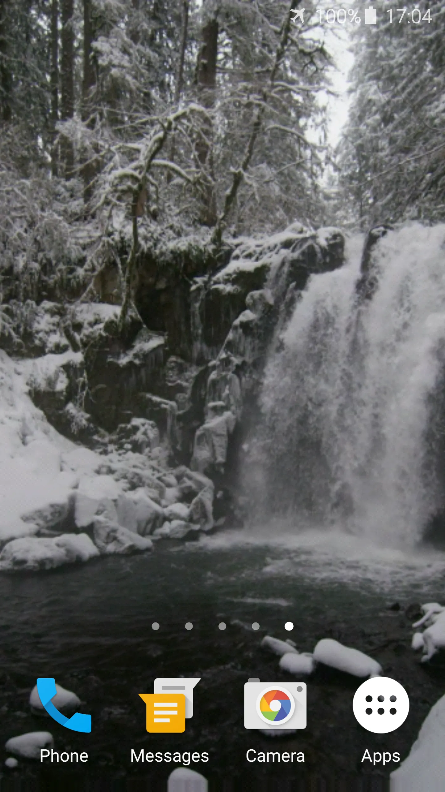 Winter Waterfall Theme | Indus Appstore | Screenshot