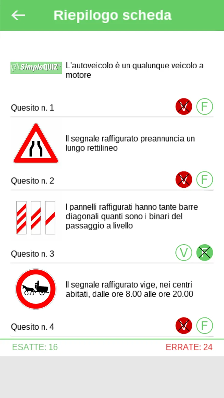 Simple QUIZ PATENTE | Indus Appstore | Screenshot