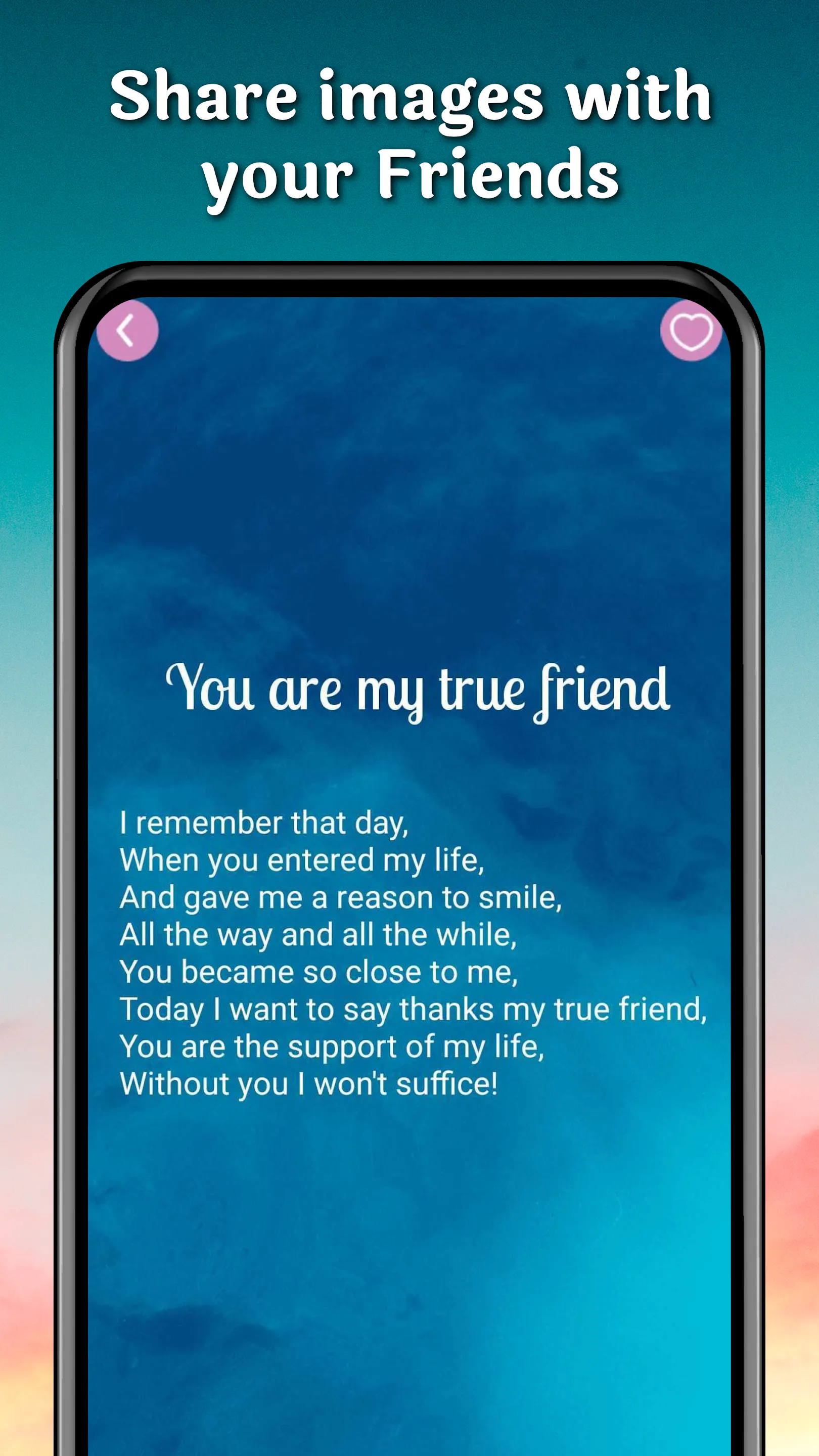 Cute Friendship Poems & Quotes | Indus Appstore | Screenshot