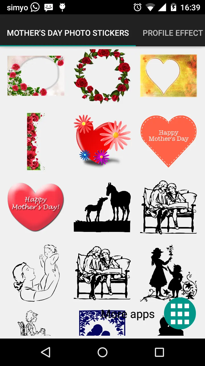 Mother's day photo stickers | Indus Appstore | Screenshot