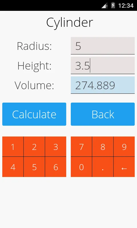 Area and Volume Calculator | Indus Appstore | Screenshot