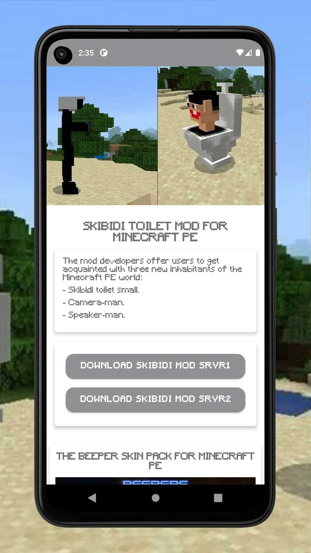 Titan Camera-Man MOD for MCPE | Indus Appstore | Screenshot
