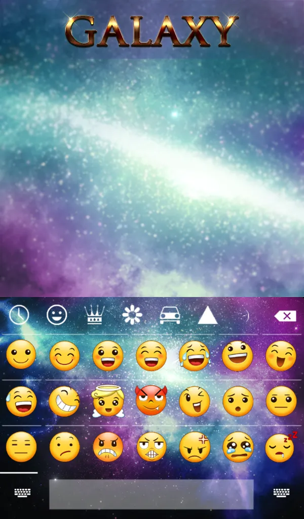 Galaxy Animated Keyboard | Indus Appstore | Screenshot