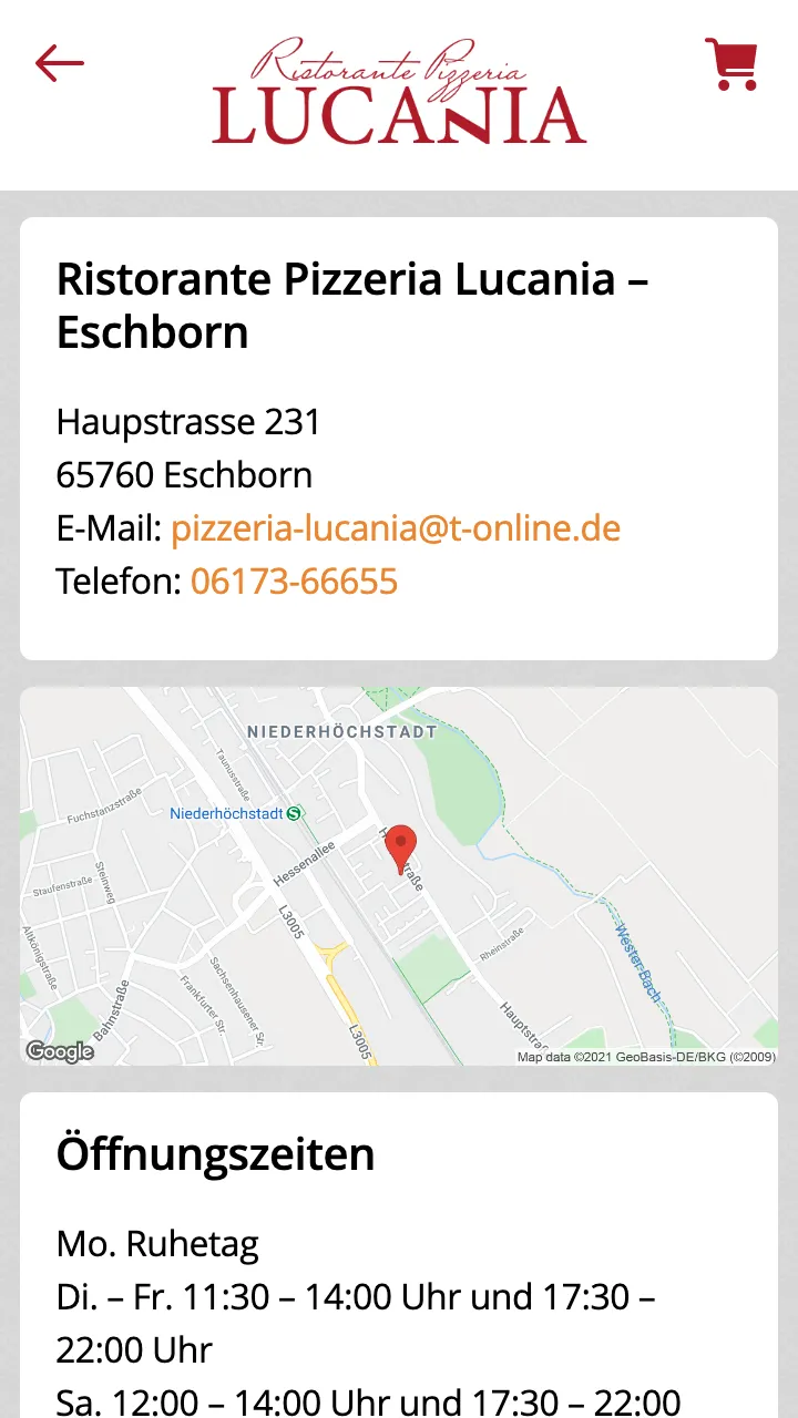 Pizzeria Lucania Eschborn | Indus Appstore | Screenshot