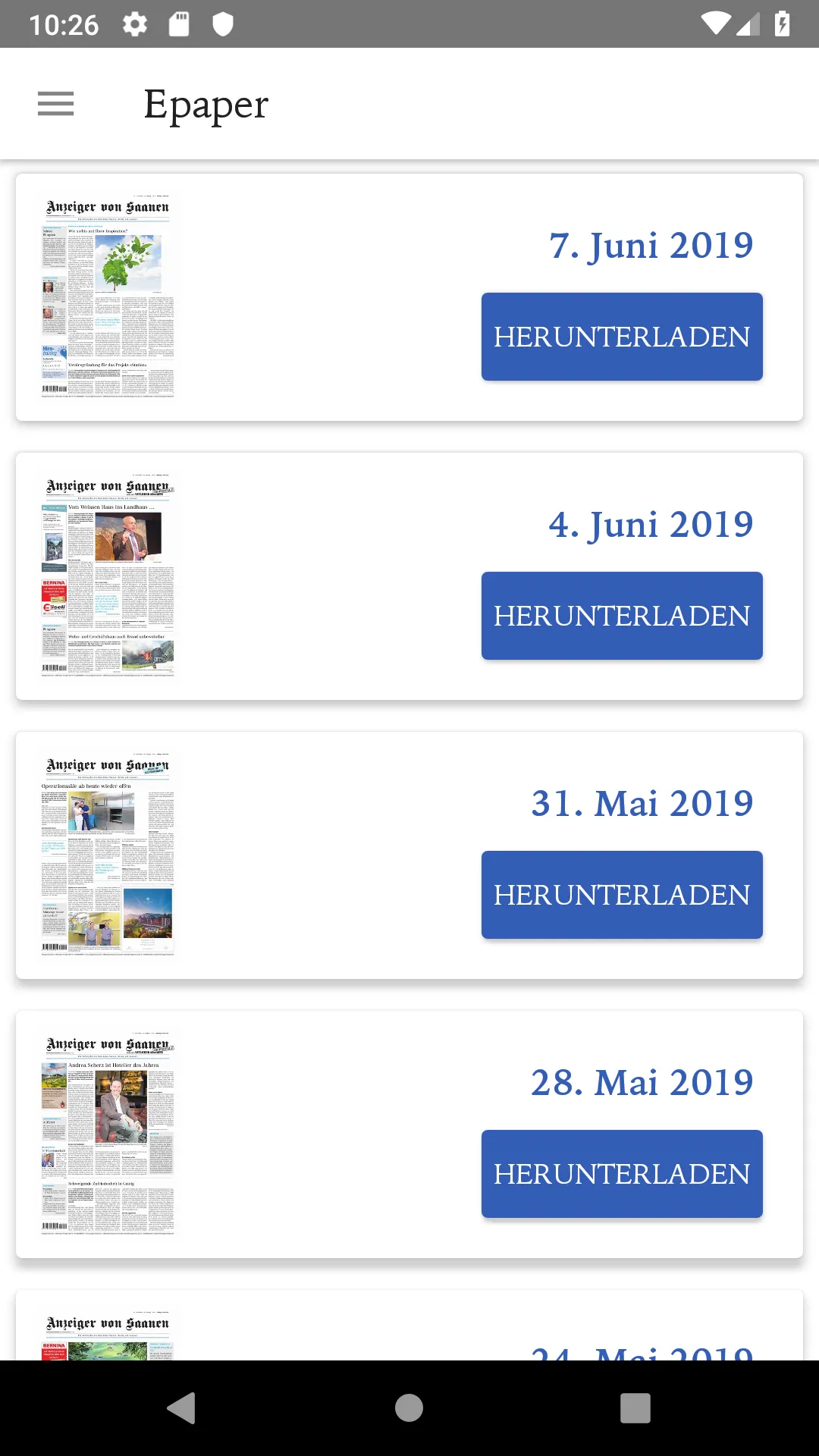 Anzeiger von Saanen | Indus Appstore | Screenshot