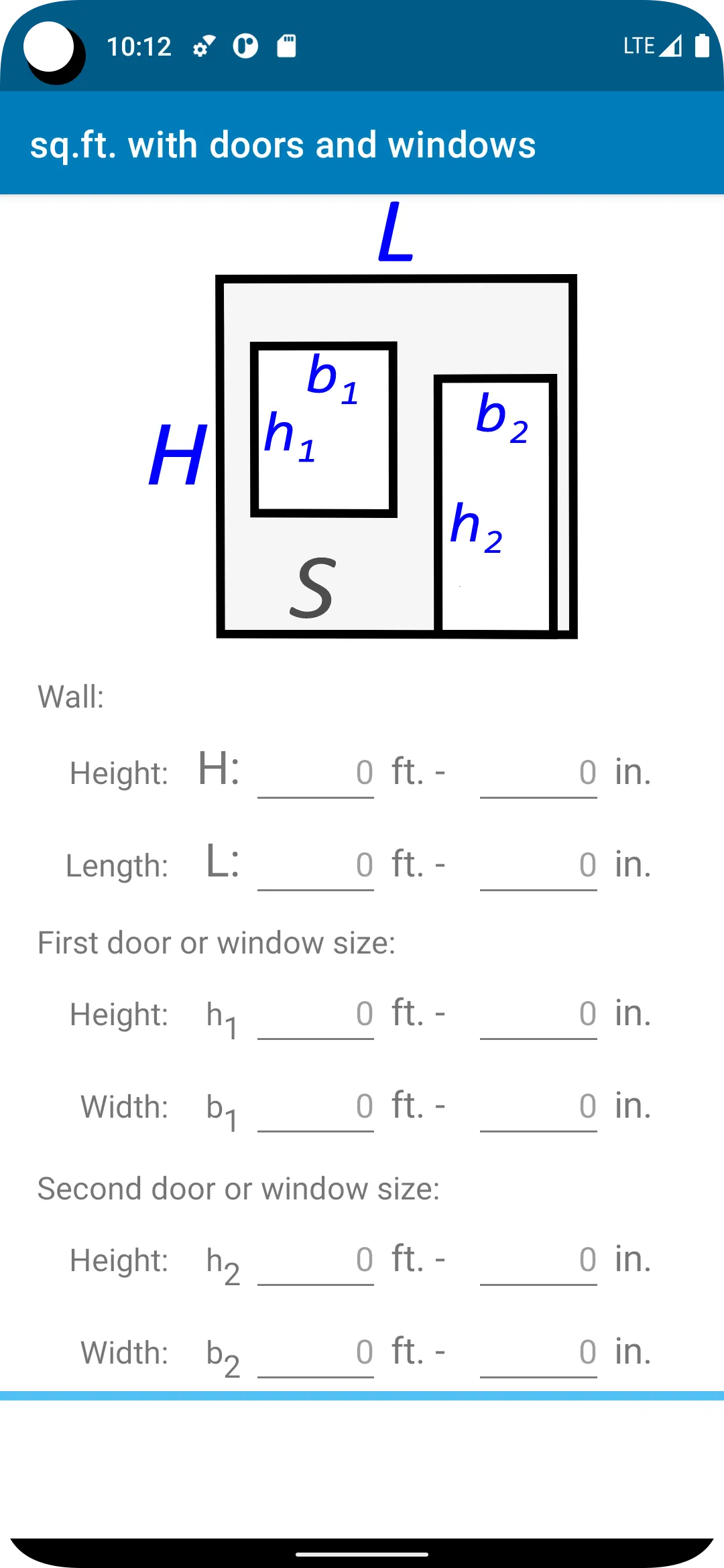 sq. ft. - calculator - ft2 | Indus Appstore | Screenshot