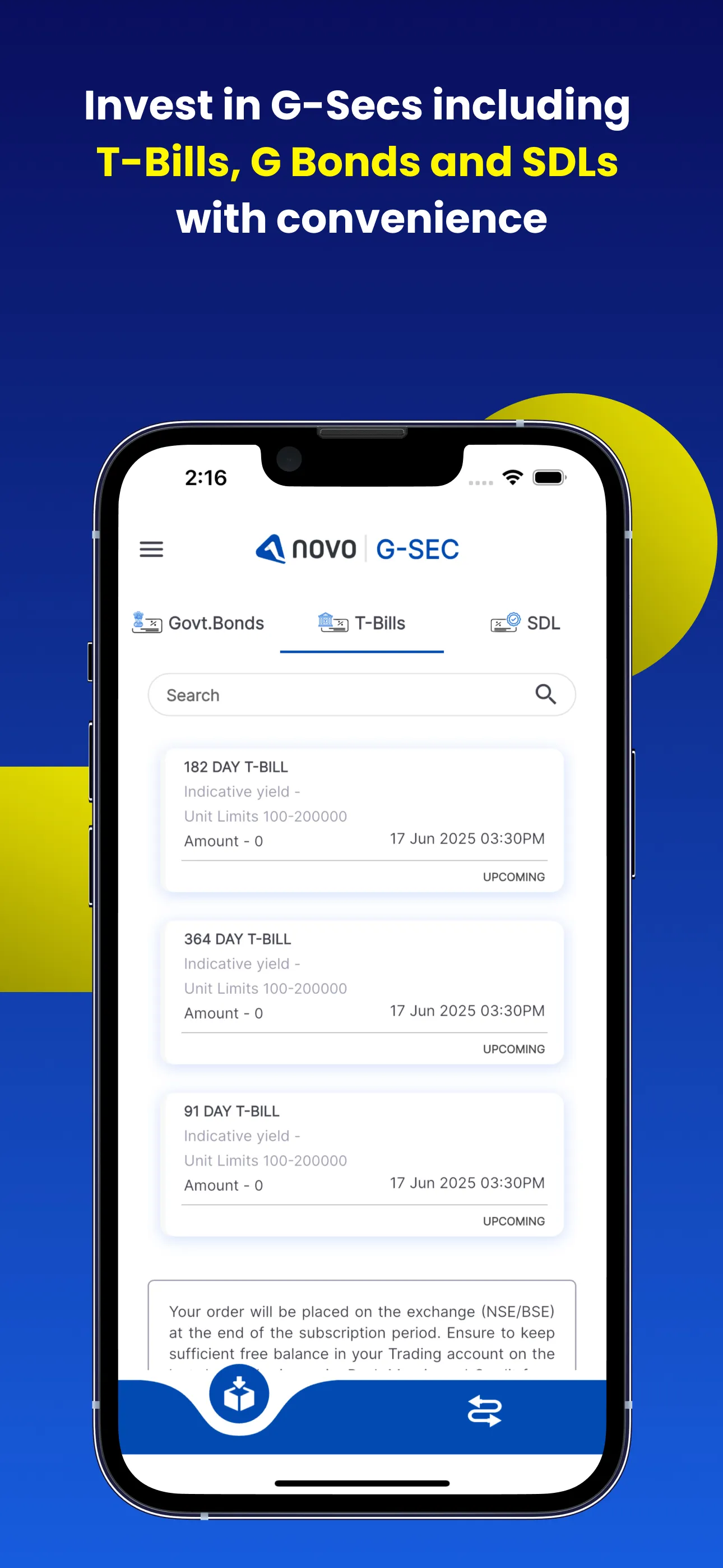 NOVO - MF, IPO, G-Sec, SGB | Indus Appstore | Screenshot