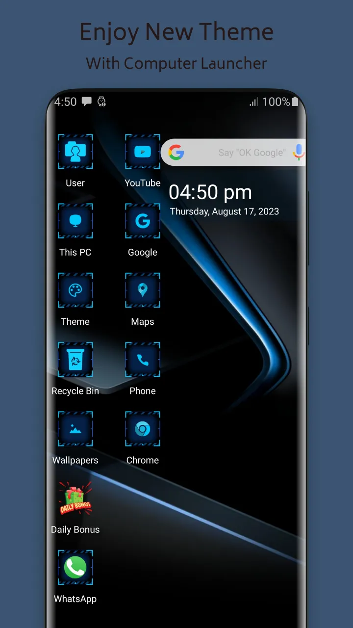 Techno 3D Stylish Theme | Indus Appstore | Screenshot