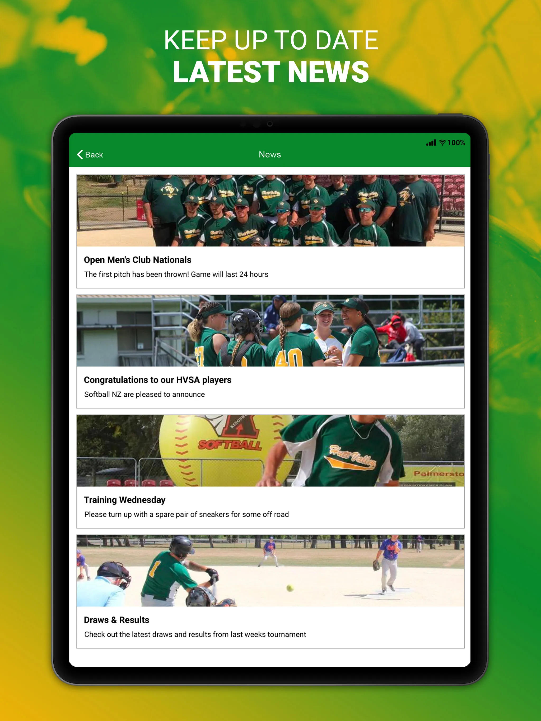 Hutt Valley Softball Assoc | Indus Appstore | Screenshot