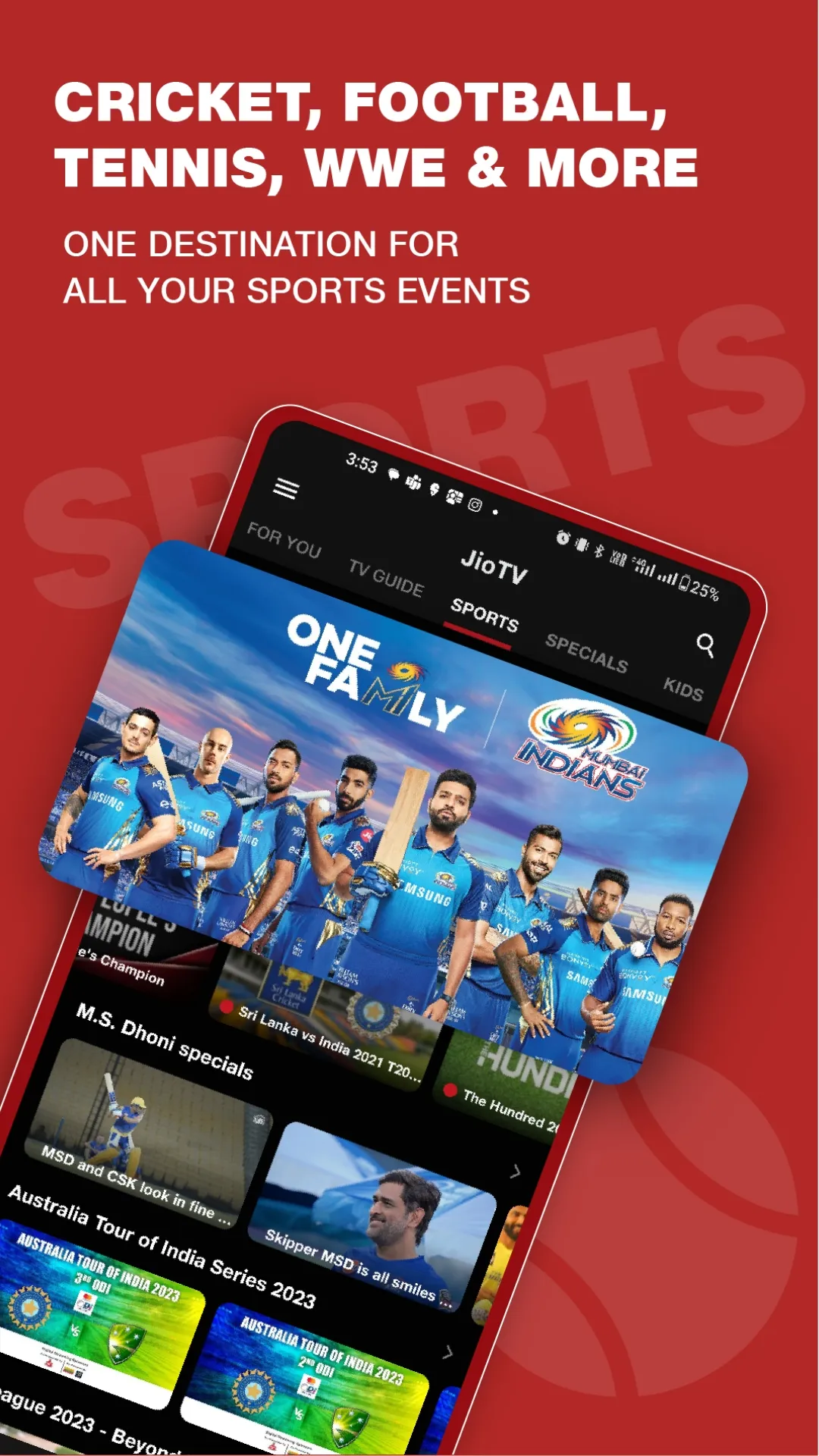JioTV: Live TV, Catch-Up & OTT | Indus Appstore | Screenshot