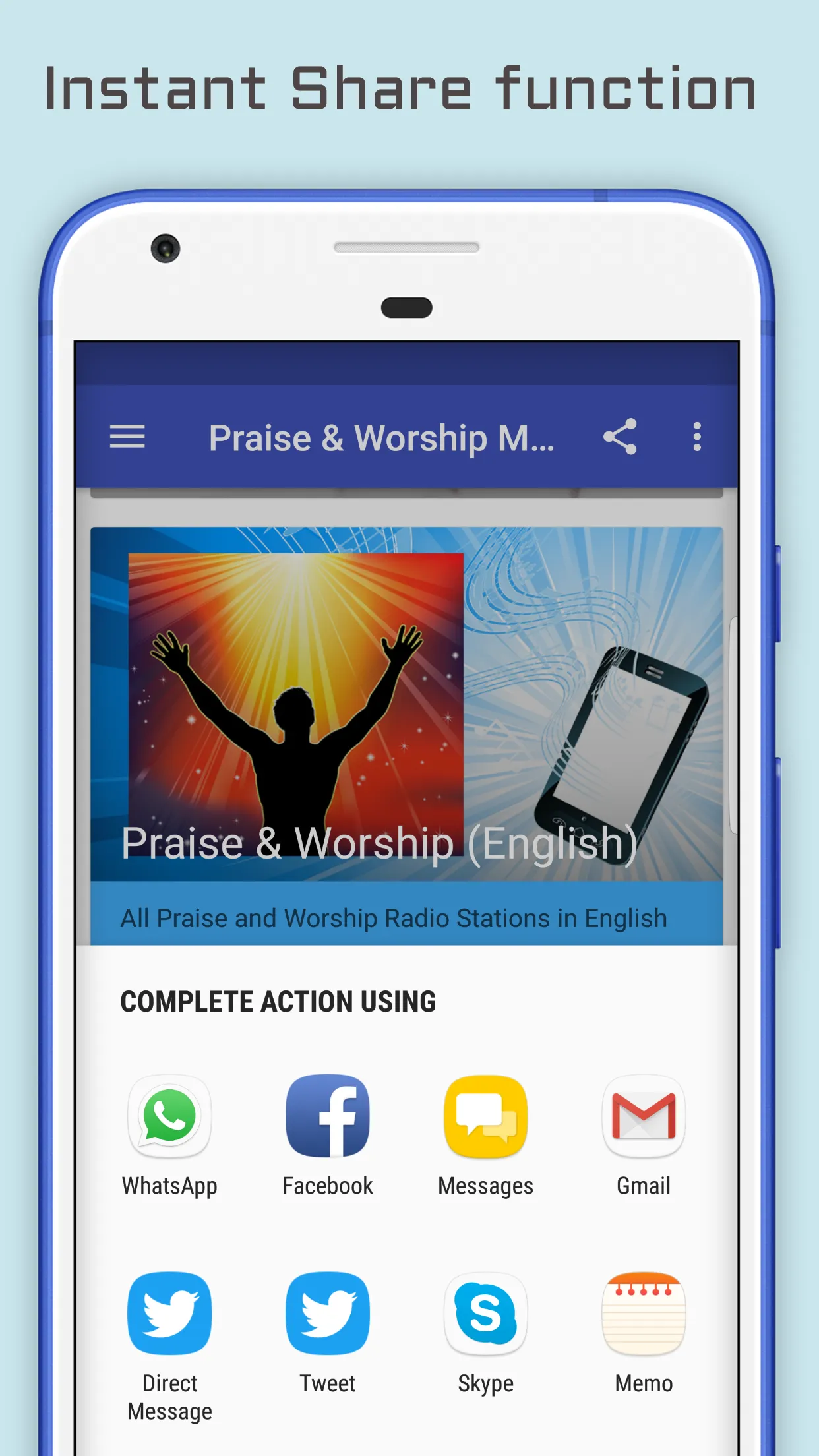 Praise & Worship Music Radio | Indus Appstore | Screenshot