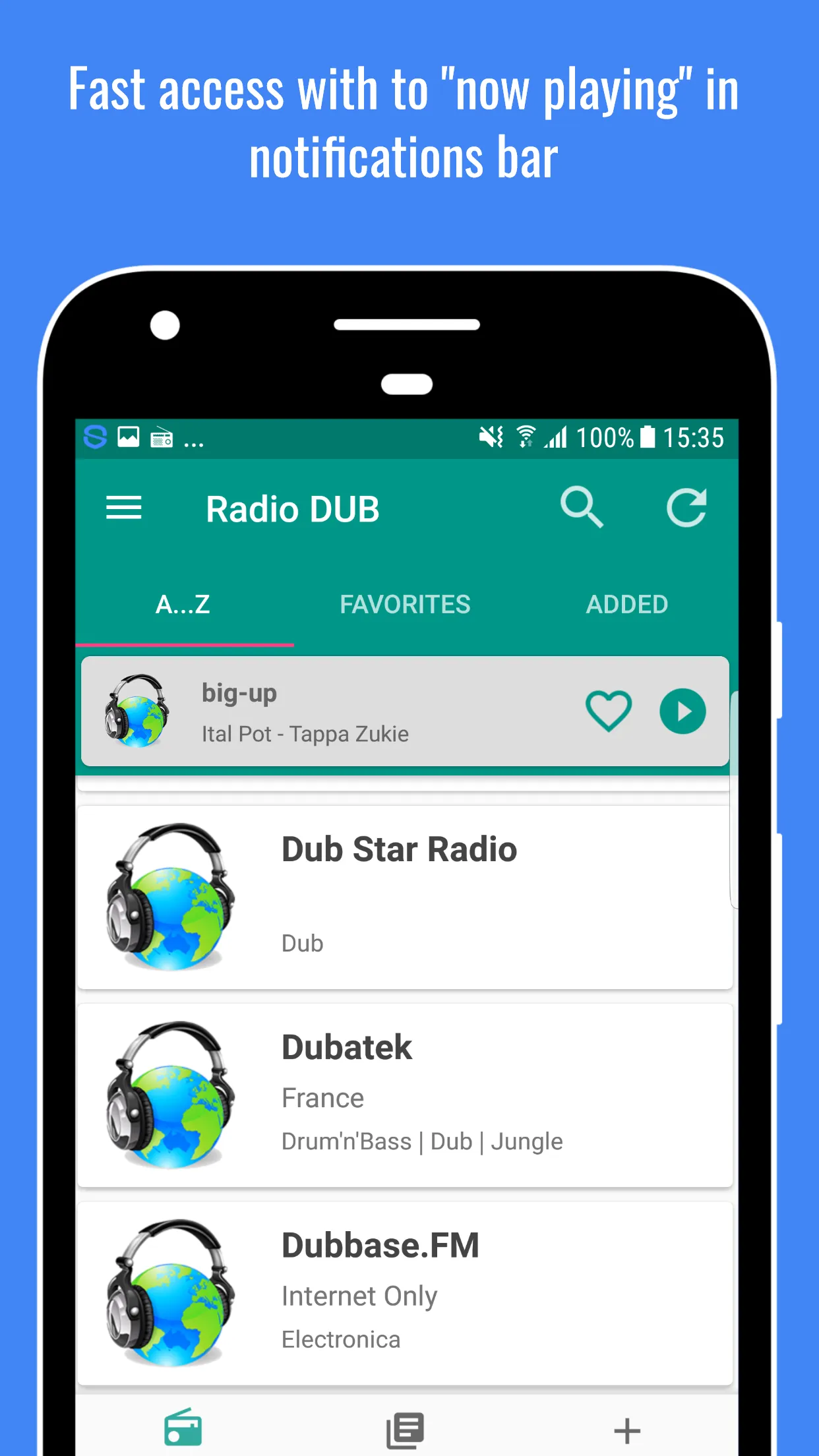 Dub Music Radio | Indus Appstore | Screenshot