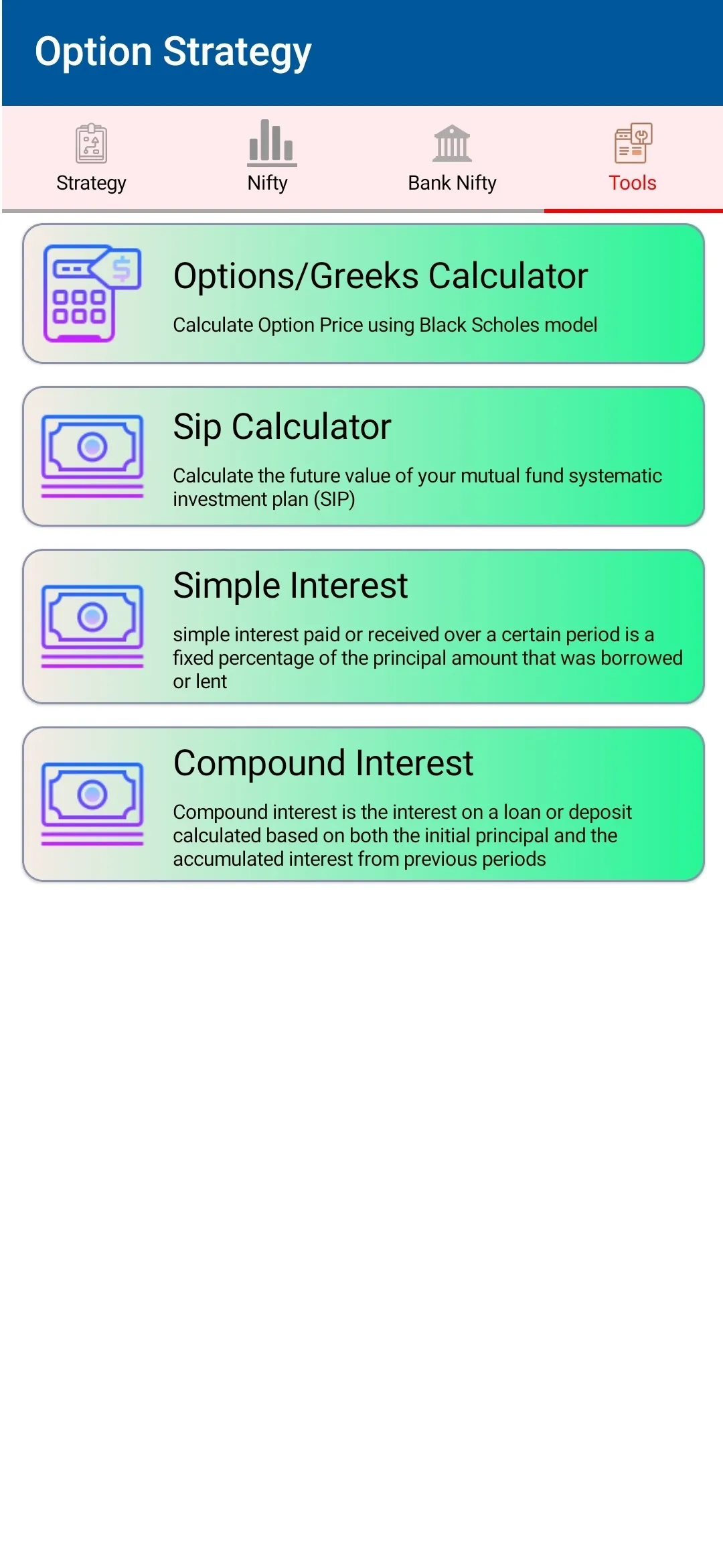 Future and Option strategy | Indus Appstore | Screenshot