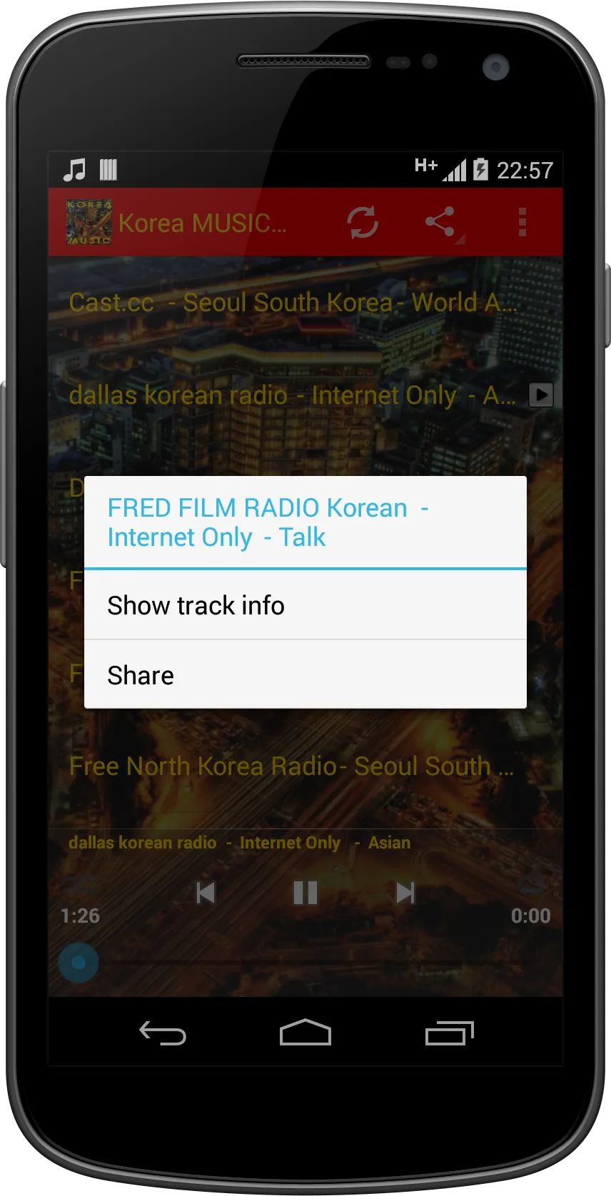 Korea MUSIC Radio | Indus Appstore | Screenshot