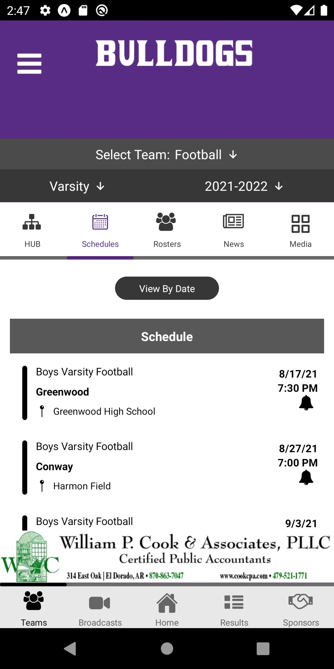 Fayetteville Bulldog Athletics | Indus Appstore | Screenshot