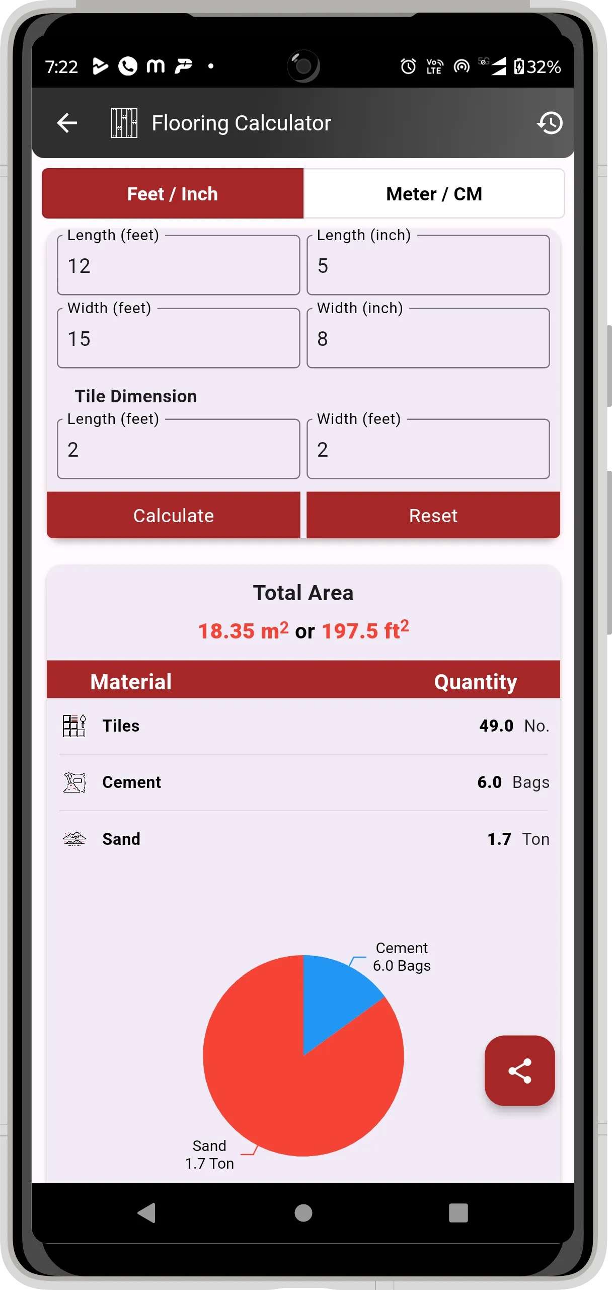 Construction Calculators | Indus Appstore | Screenshot