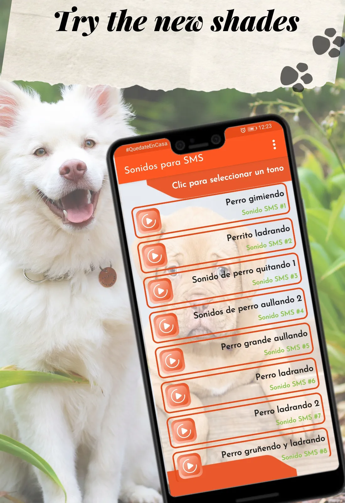 Dog sounds, Ringtones | Indus Appstore | Screenshot