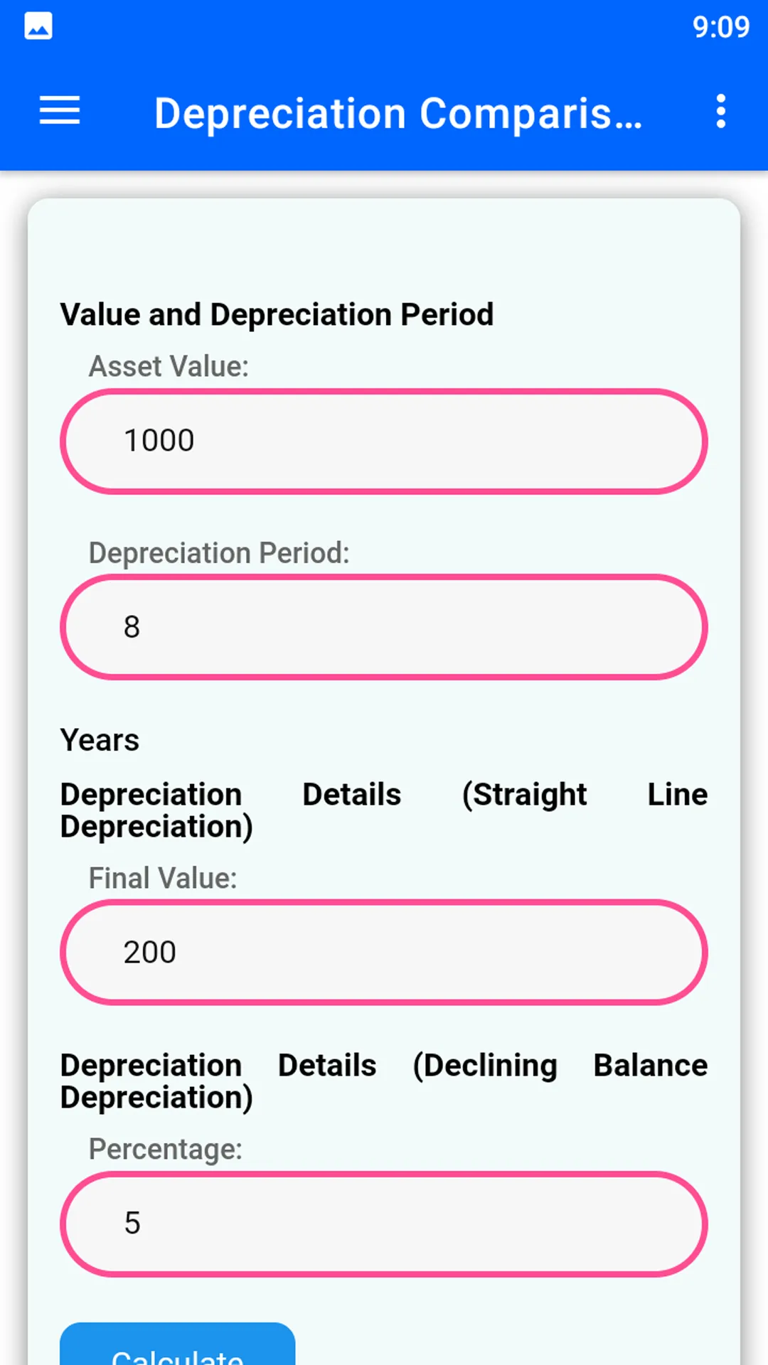 Depreciation Calculator | Indus Appstore | Screenshot