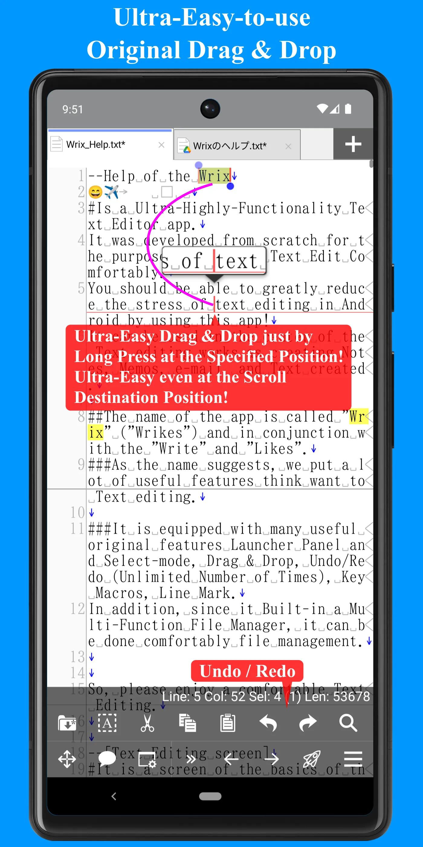 Wrix - Ultra Text Editor | Indus Appstore | Screenshot