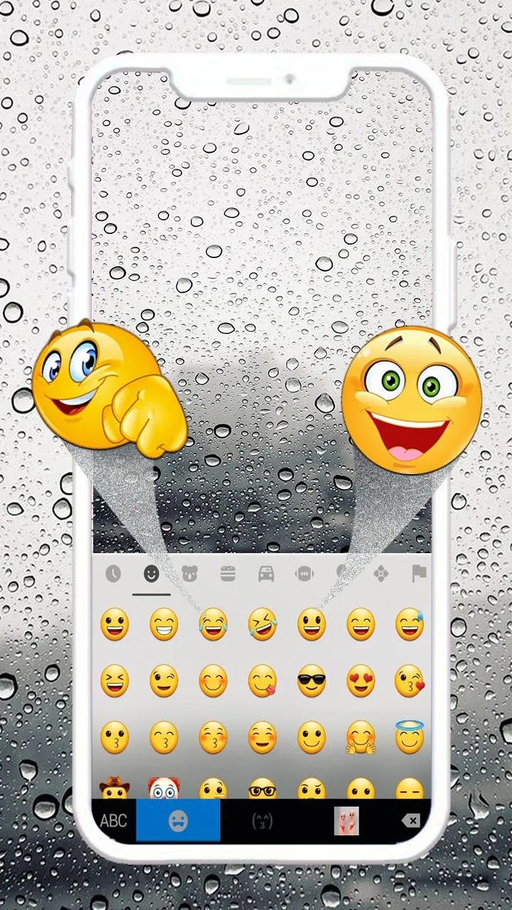 Simple Raindrops Keyboard Them | Indus Appstore | Screenshot