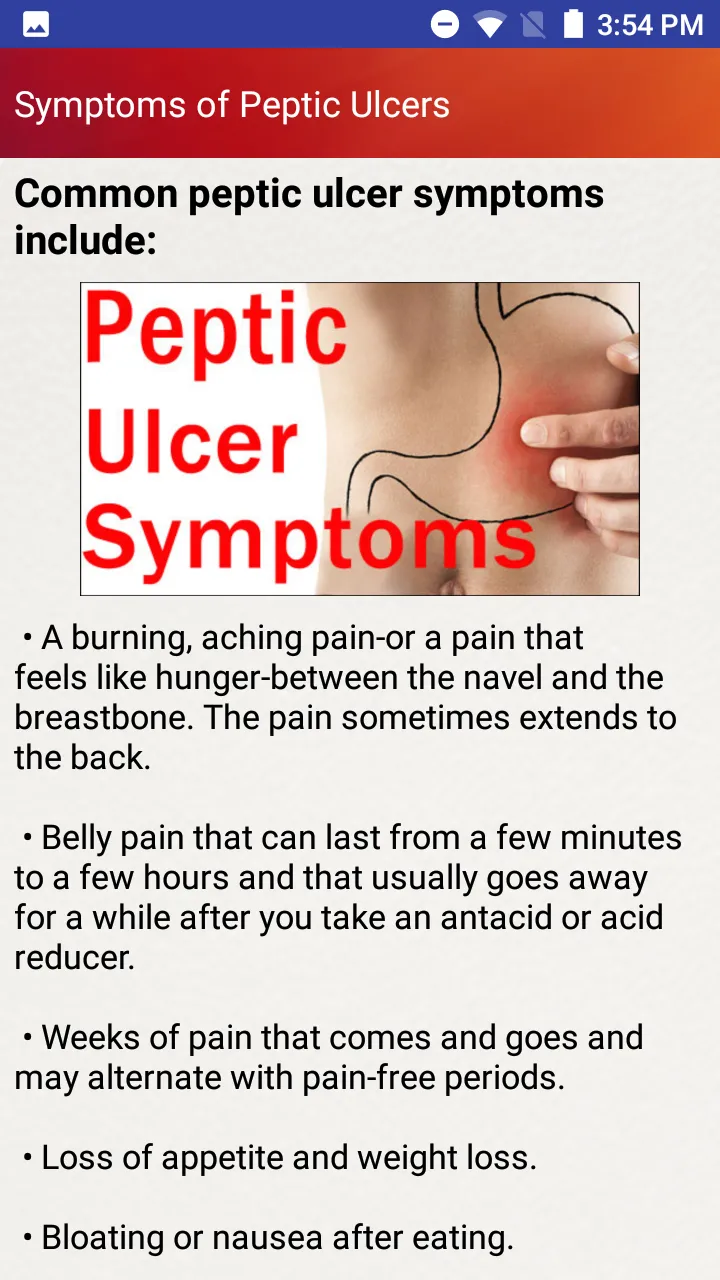 Peptic Ulcers Help & Diet Tips | Indus Appstore | Screenshot