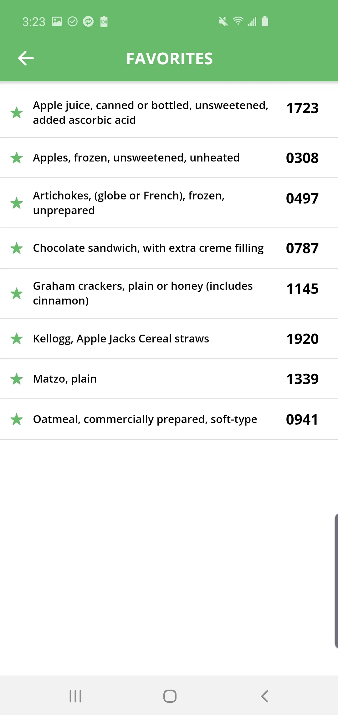 GG Food Codes | Indus Appstore | Screenshot