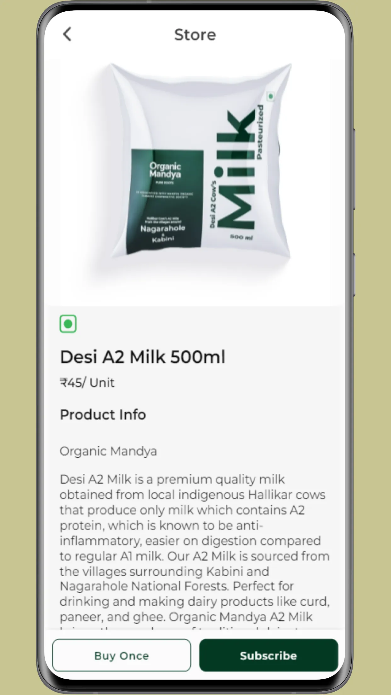 Organic Mandya Desi Milk | Indus Appstore | Screenshot