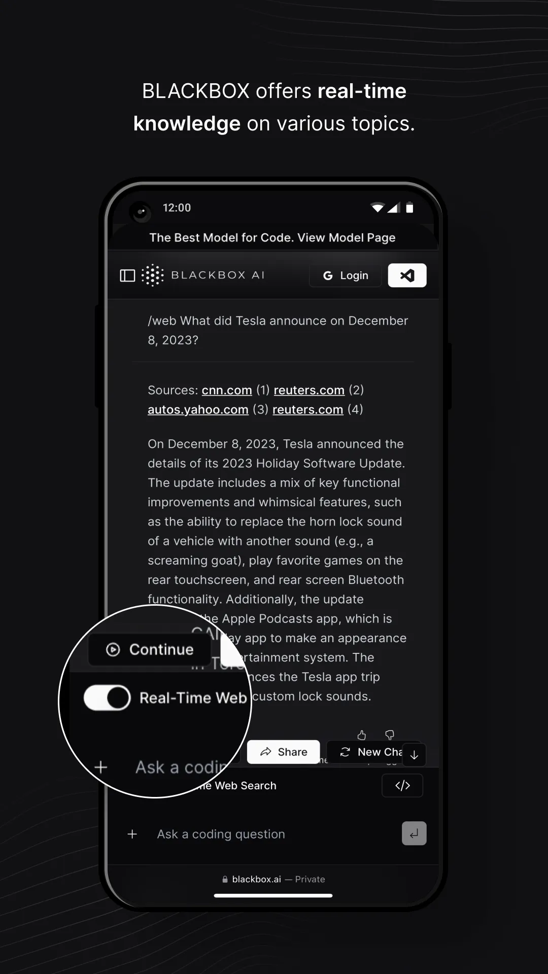 Blackbox AI Code Chat | Indus Appstore | Screenshot