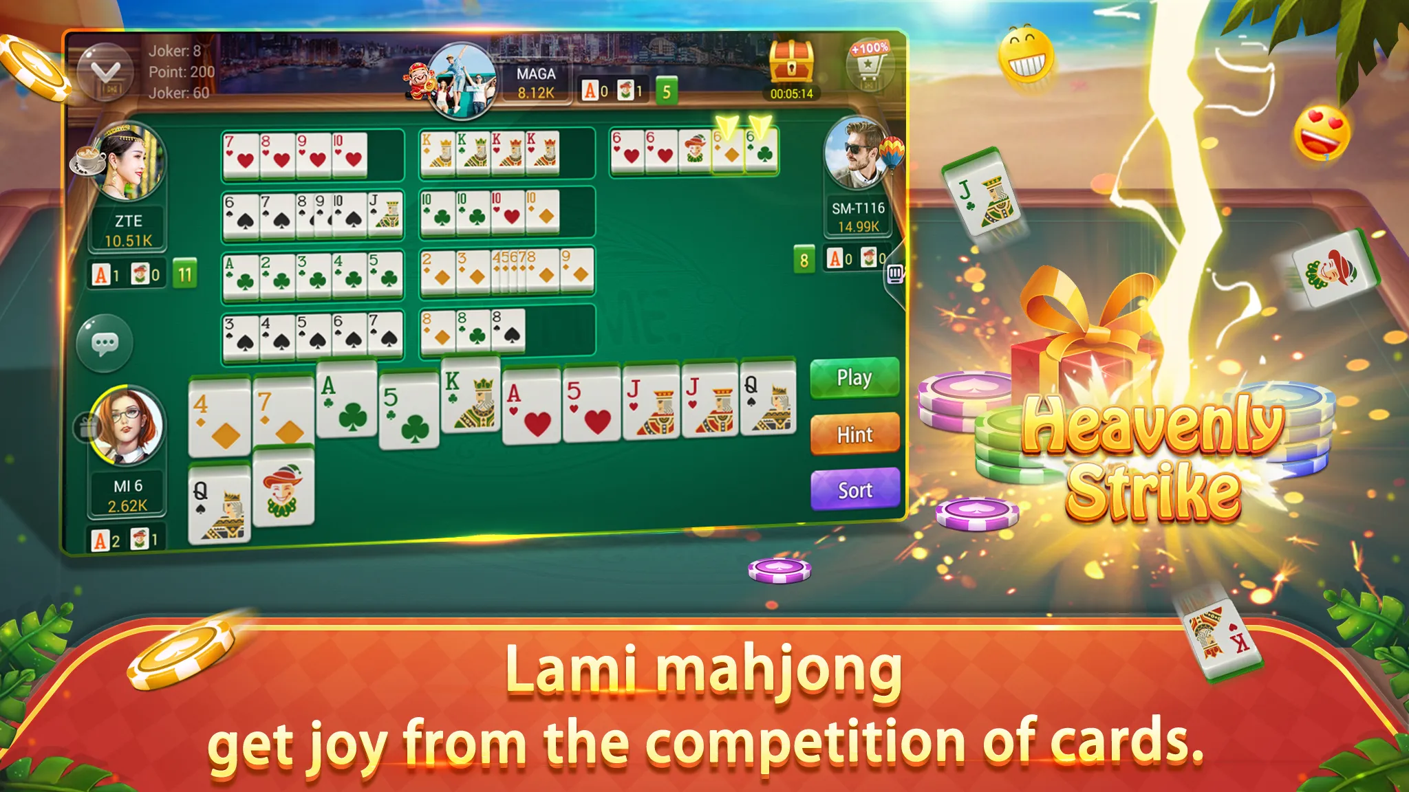 Gin Rummy - Lami mahjong Texas | Indus Appstore | Screenshot