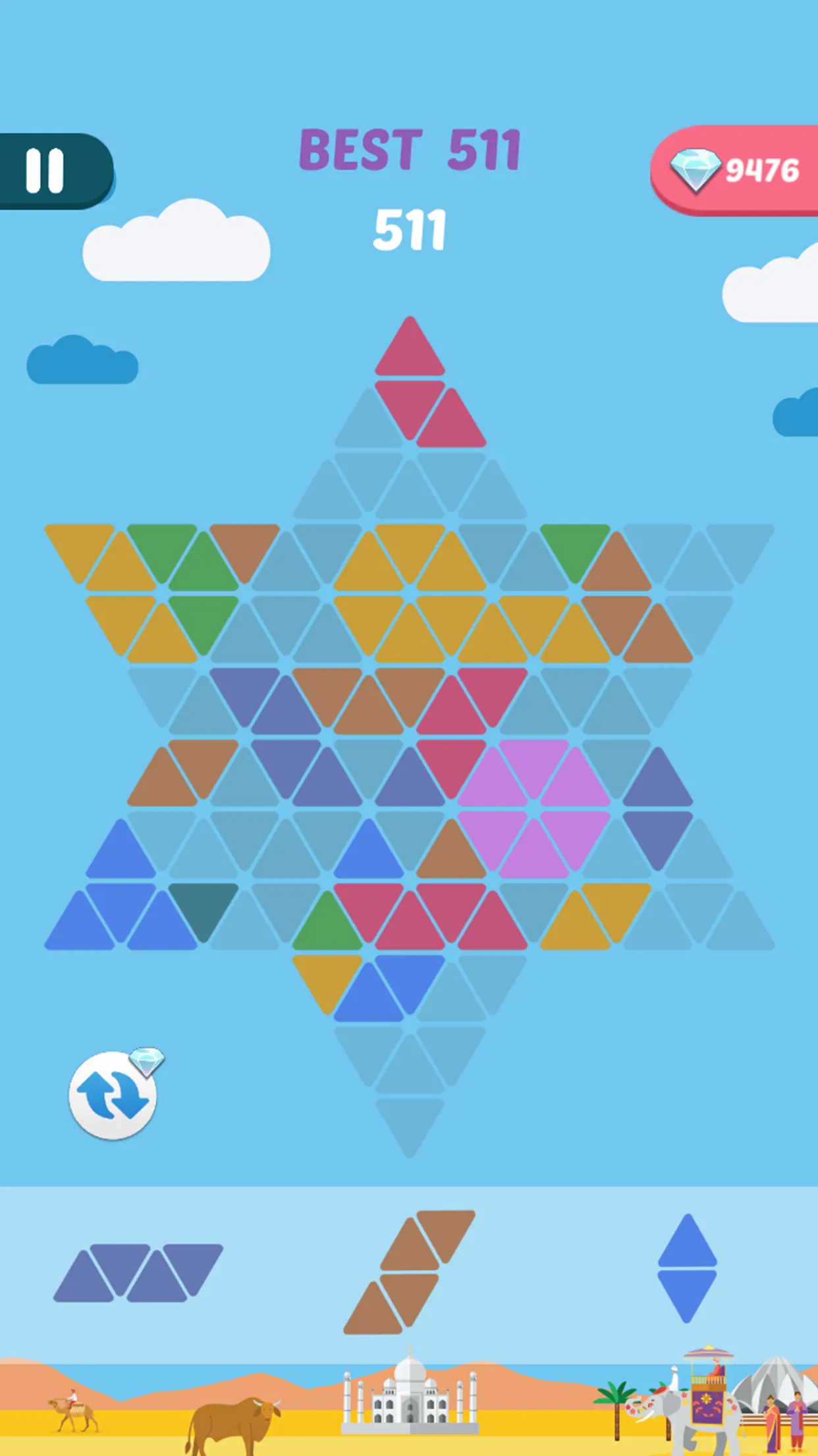 Hexagram Puzzle | Indus Appstore | Screenshot