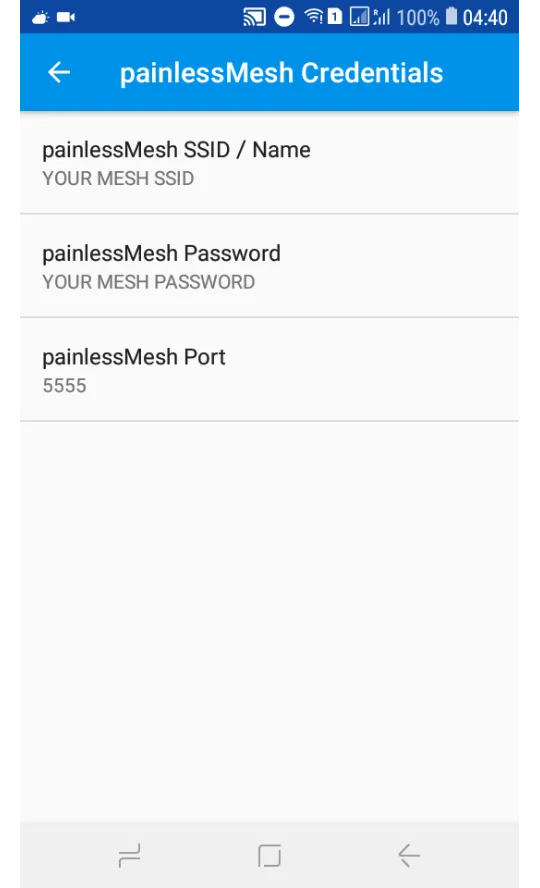 PainlessMesh Listener | Indus Appstore | Screenshot