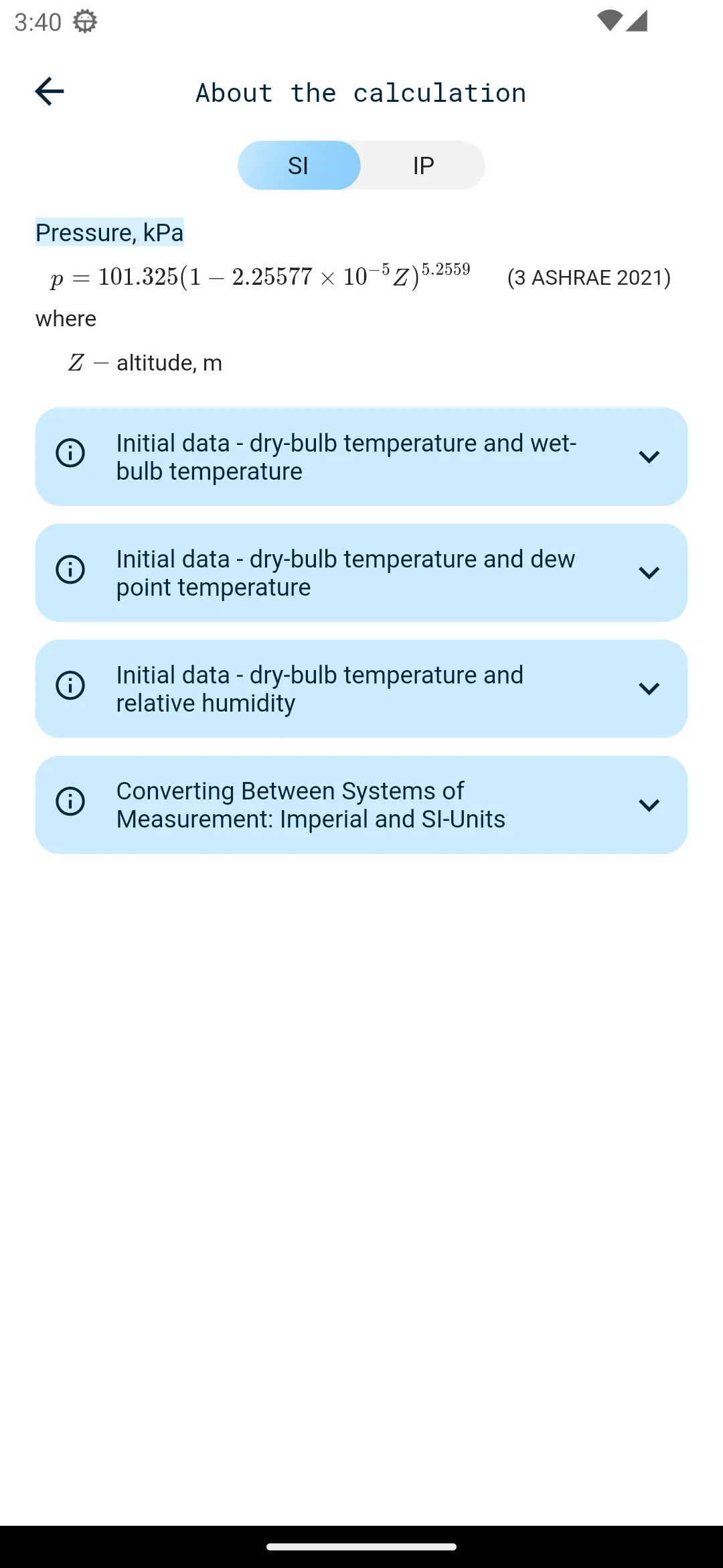 HVAC engineering calculator | Indus Appstore | Screenshot