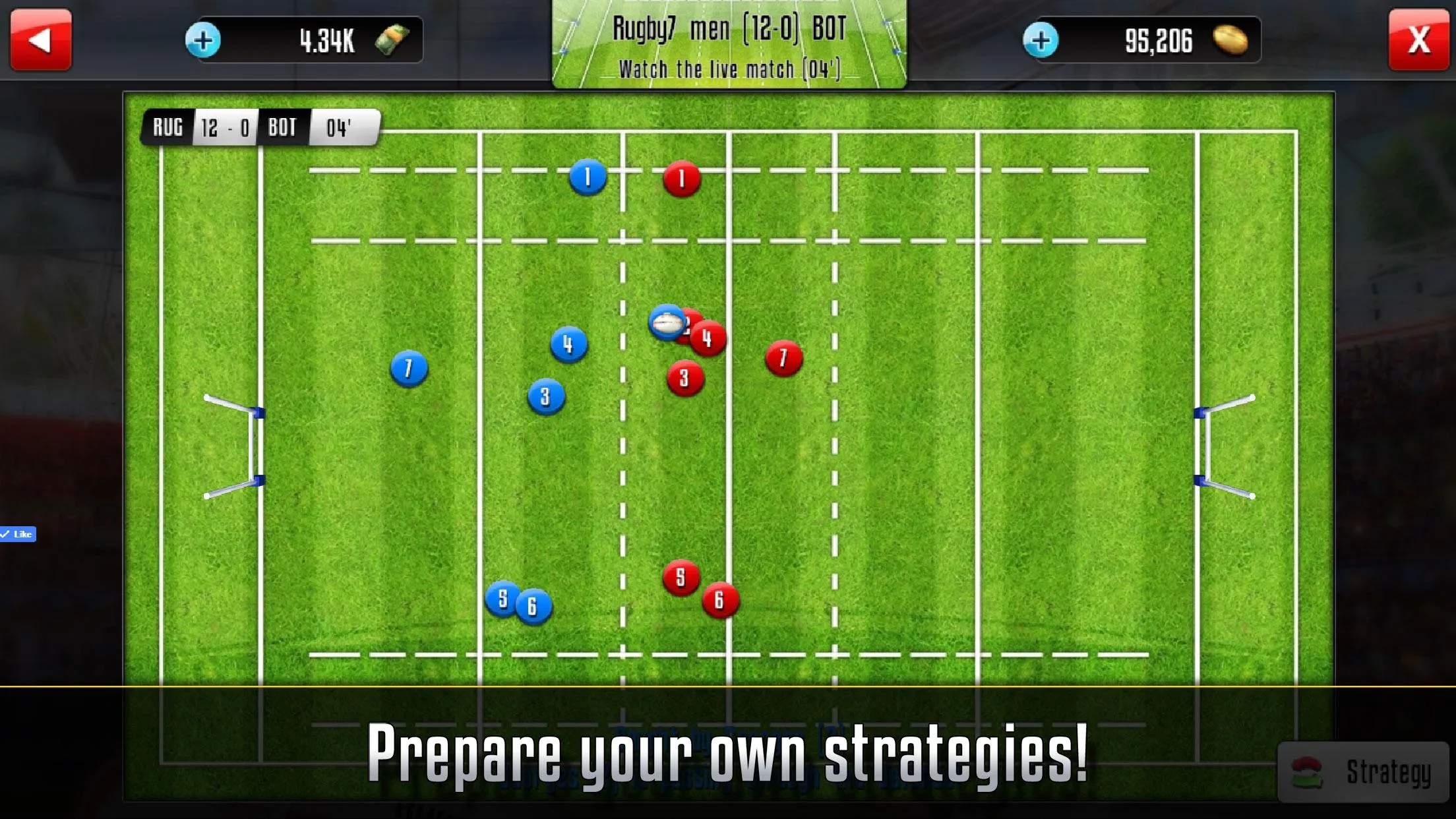 Rugby Sevens Manager | Indus Appstore | Screenshot