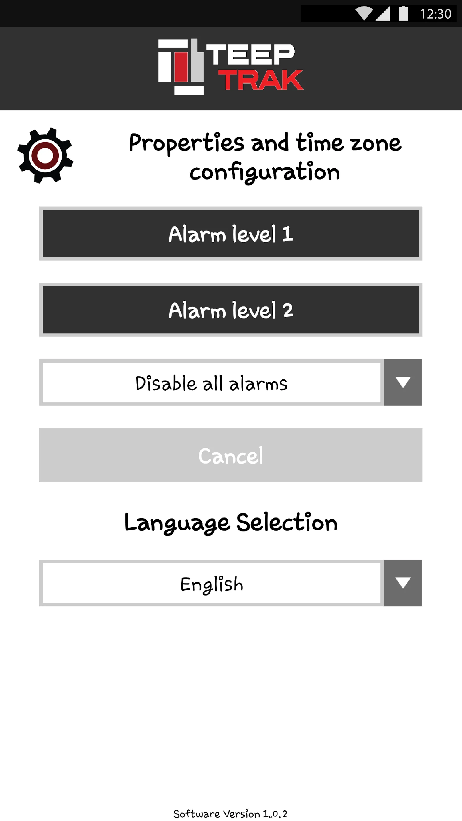 TEEPTRAK Alarm | Indus Appstore | Screenshot