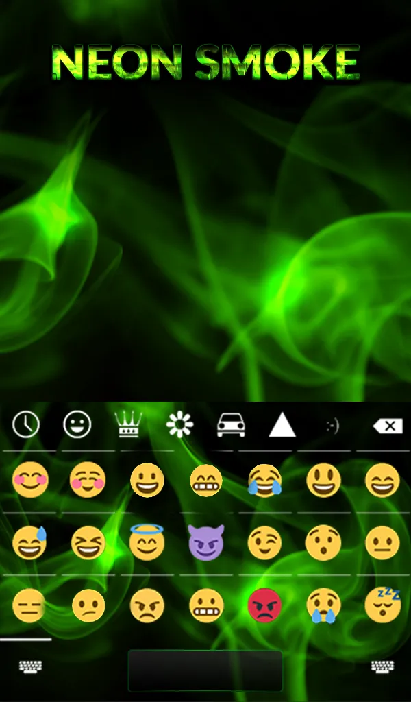 Neon Smoke Animated Keyboard + | Indus Appstore | Screenshot