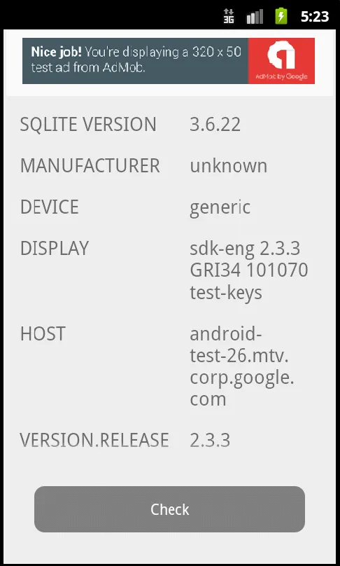 SQLite Version check | Indus Appstore | Screenshot