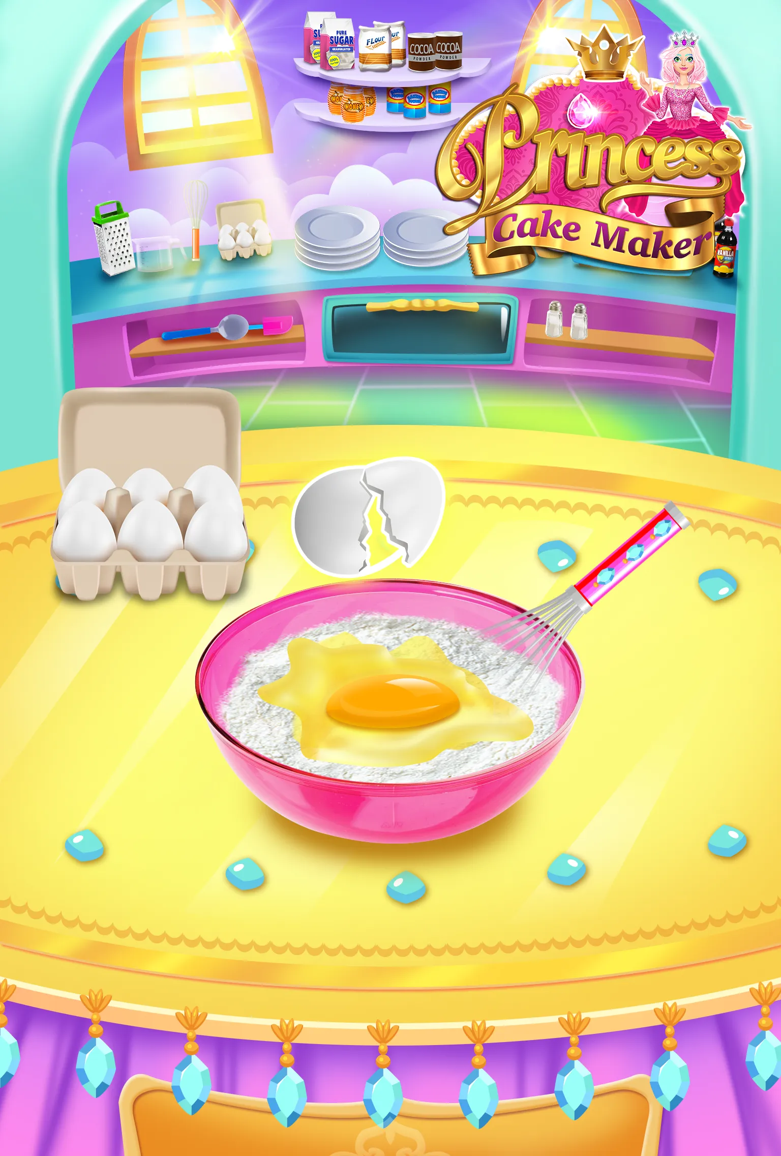 Rainbow Princess Cake Maker | Indus Appstore | Screenshot