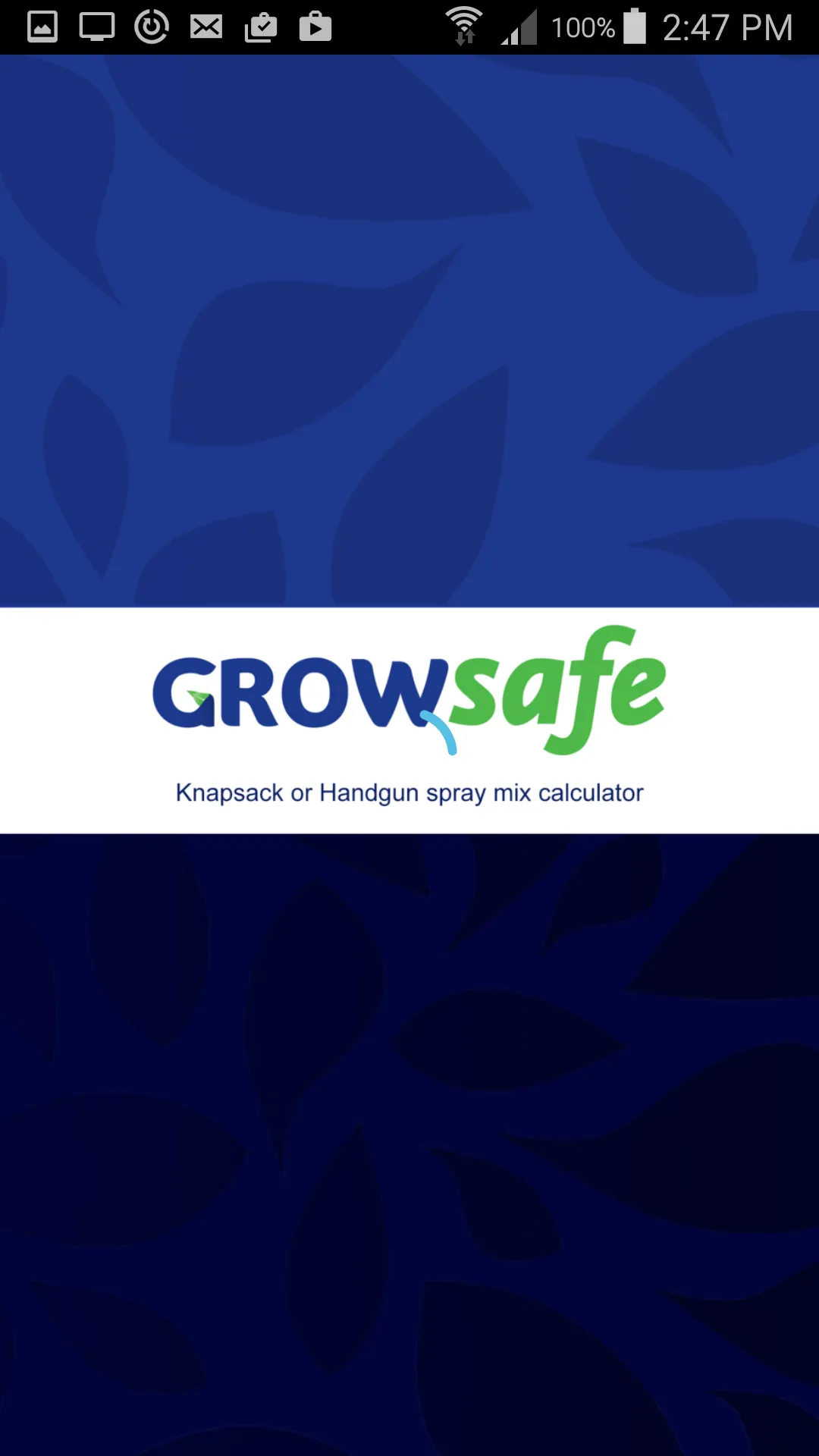 Growsafe Knapsack Spray Calc | Indus Appstore | Screenshot