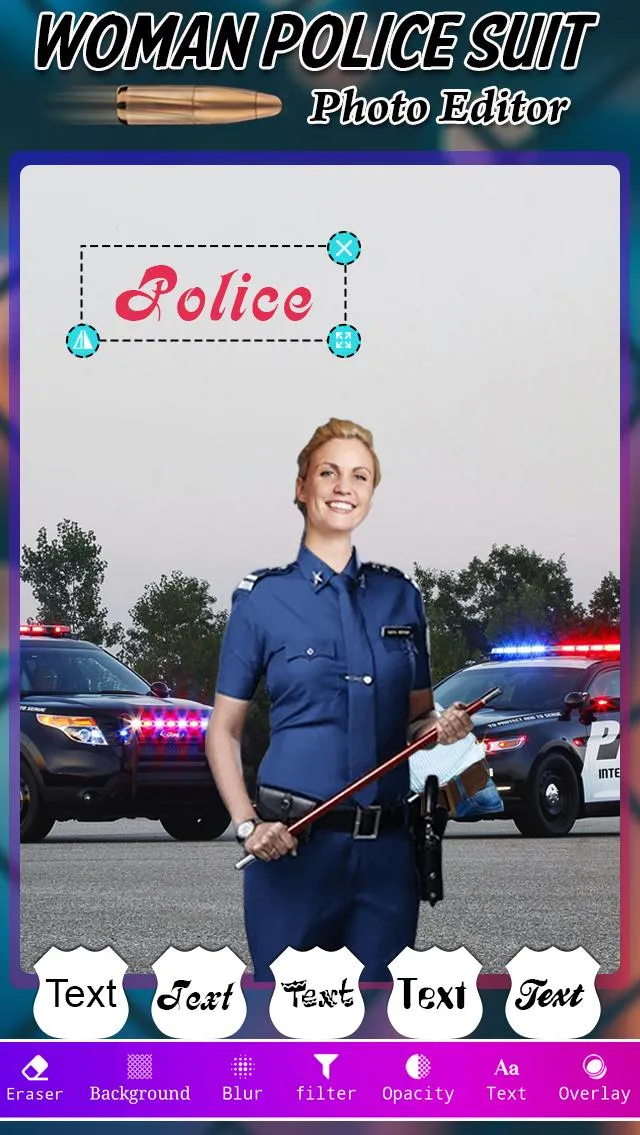 Woman Police Photo Suit | Indus Appstore | Screenshot