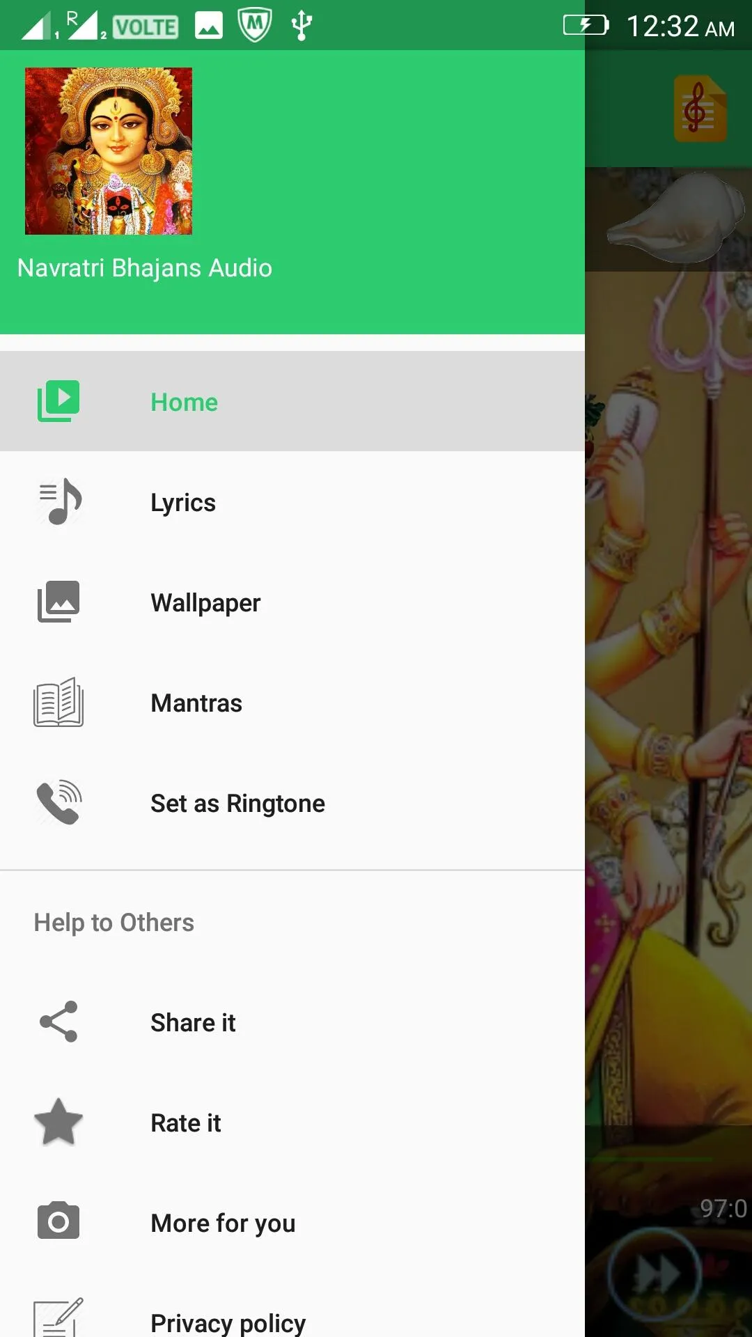 Navratri Bhajans Audio | Indus Appstore | Screenshot