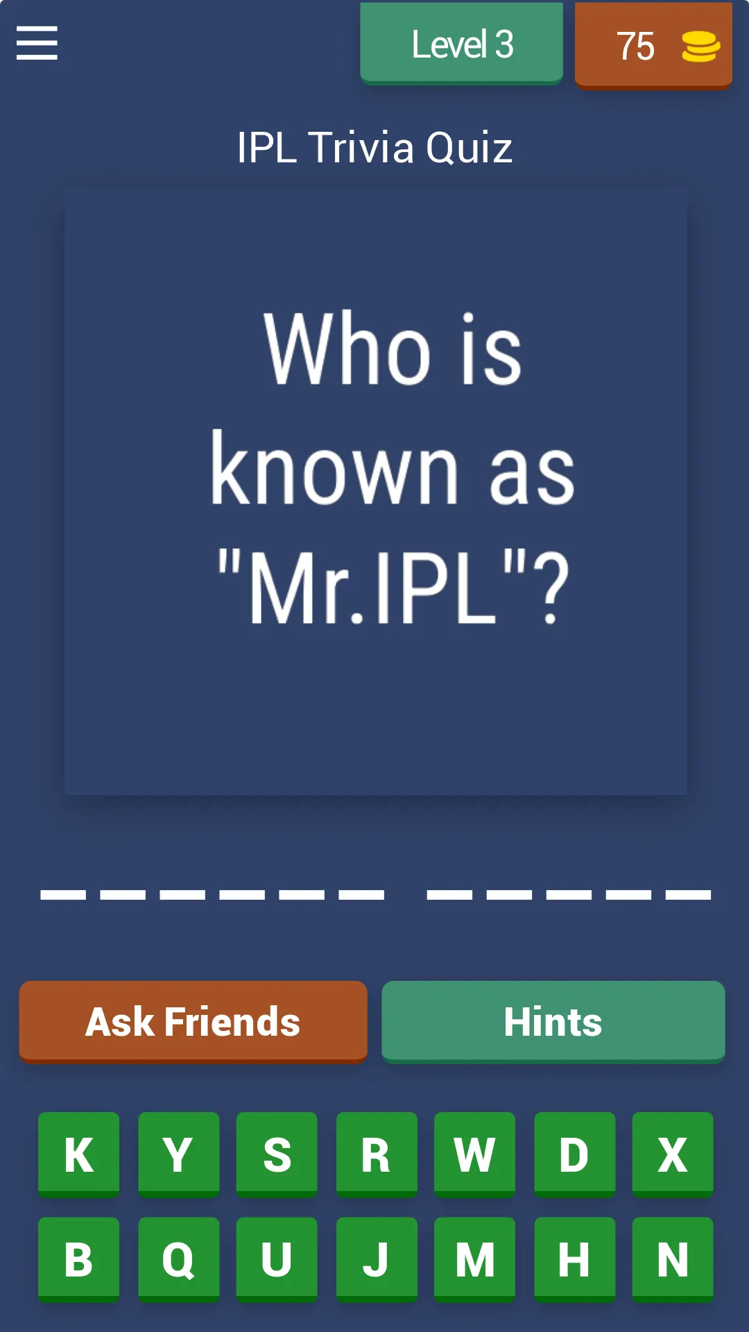 IPL Quiz | Indus Appstore | Screenshot