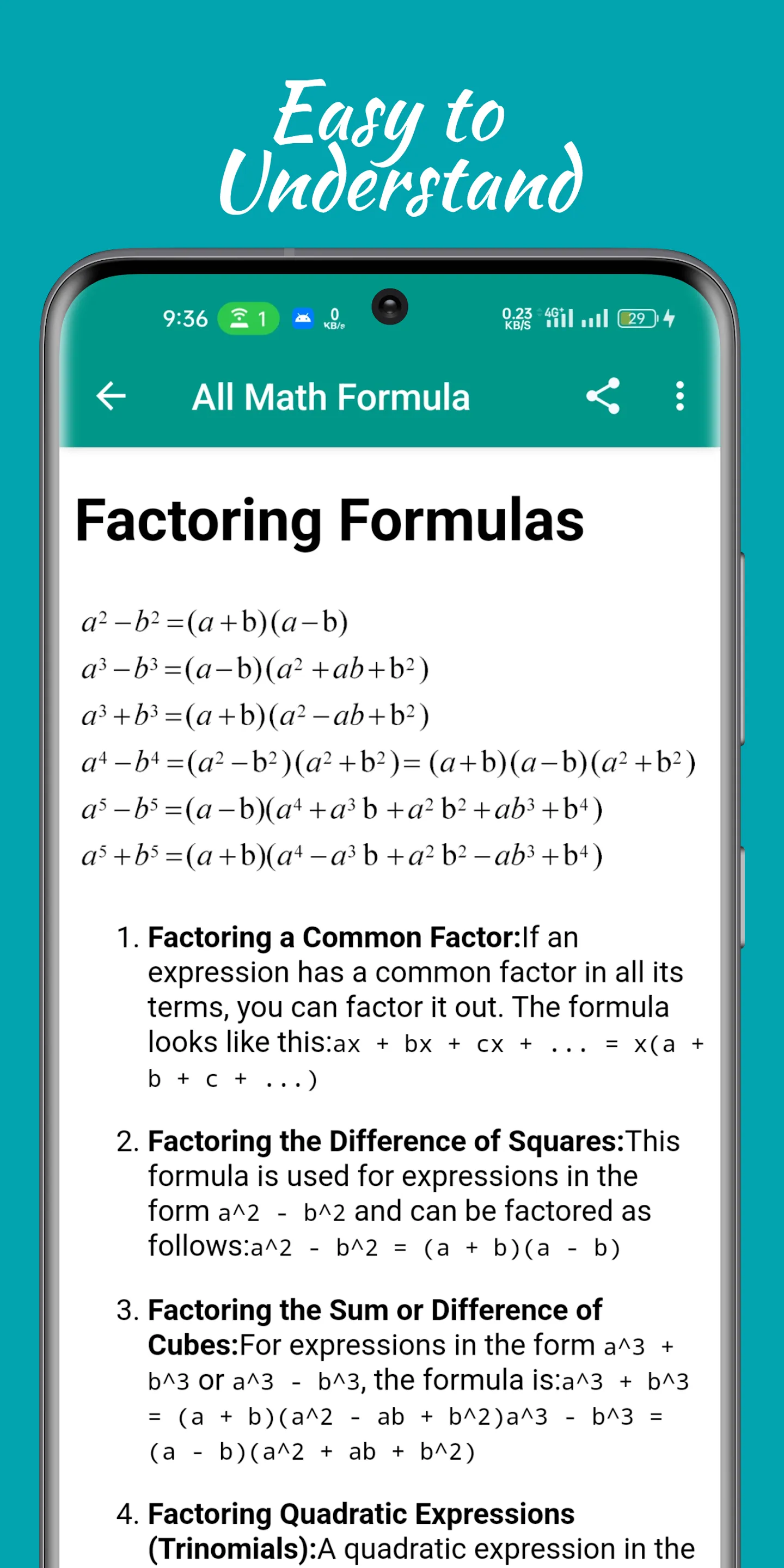 Math Formula All | Indus Appstore | Screenshot