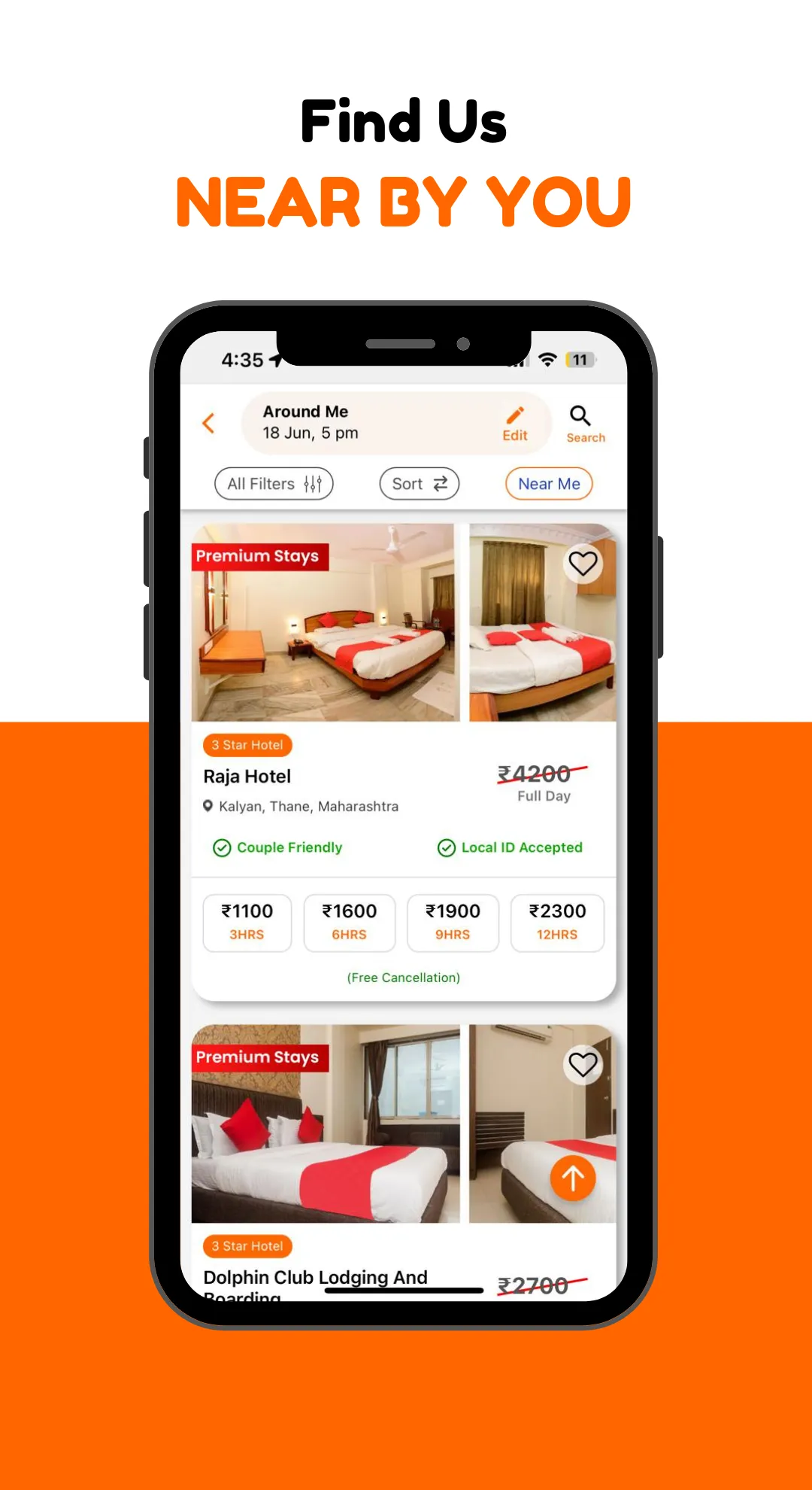 Hourly Rooms Hotel Booking App | Indus Appstore | Screenshot