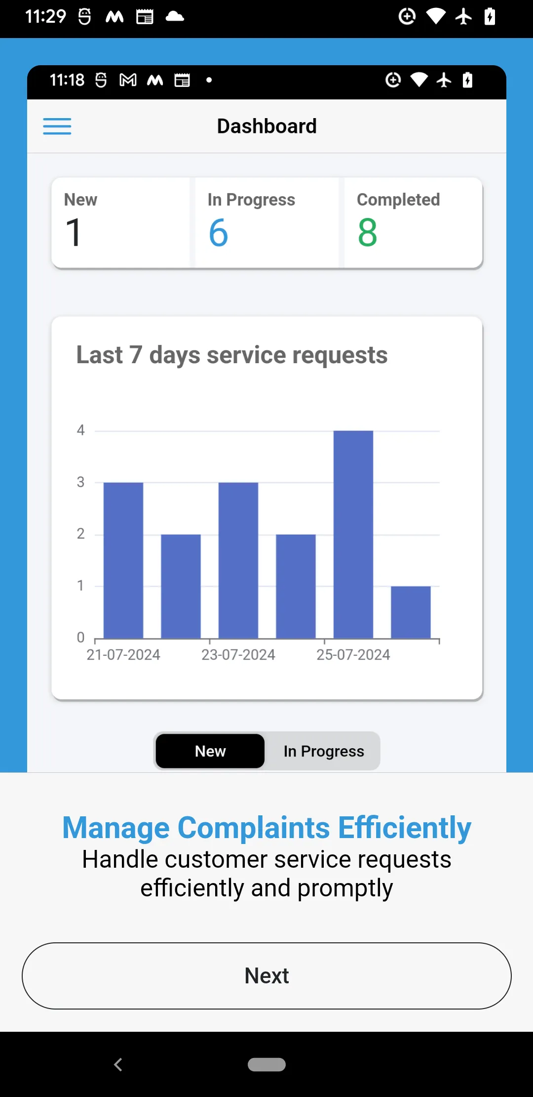 Aftersale Service CRM | Indus Appstore | Screenshot